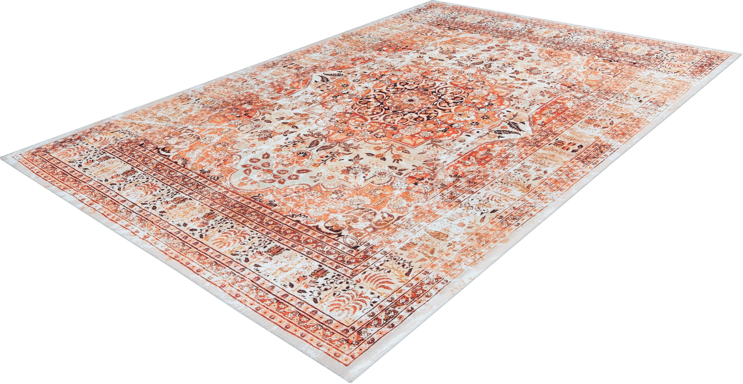 calo-deluxe Tapis »Castor 5000« Rectangulaire 6 mm Höhe Poils courts, avec franges, salon
