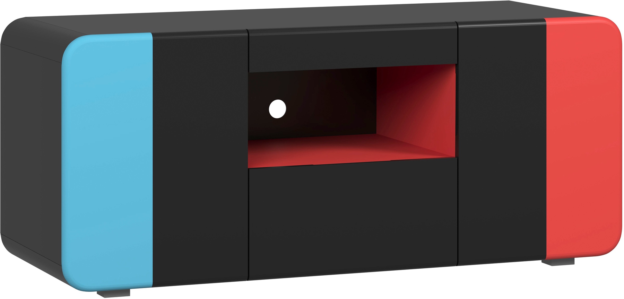 Image of Home affaire Lowboard "NextLevel speziell geeignet für Spielekonsolen" Gaming-Lowboard wahlweise mit Beleuchtung - (B/T/H) 115/42/49 cm
