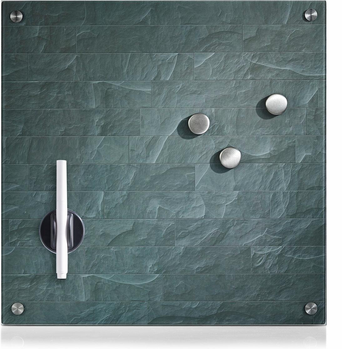 Image of Zeller Present Magnettafel »Stonewall«, Memoboard, aus Glas, Stein Motiv bei Ackermann Versand Schweiz