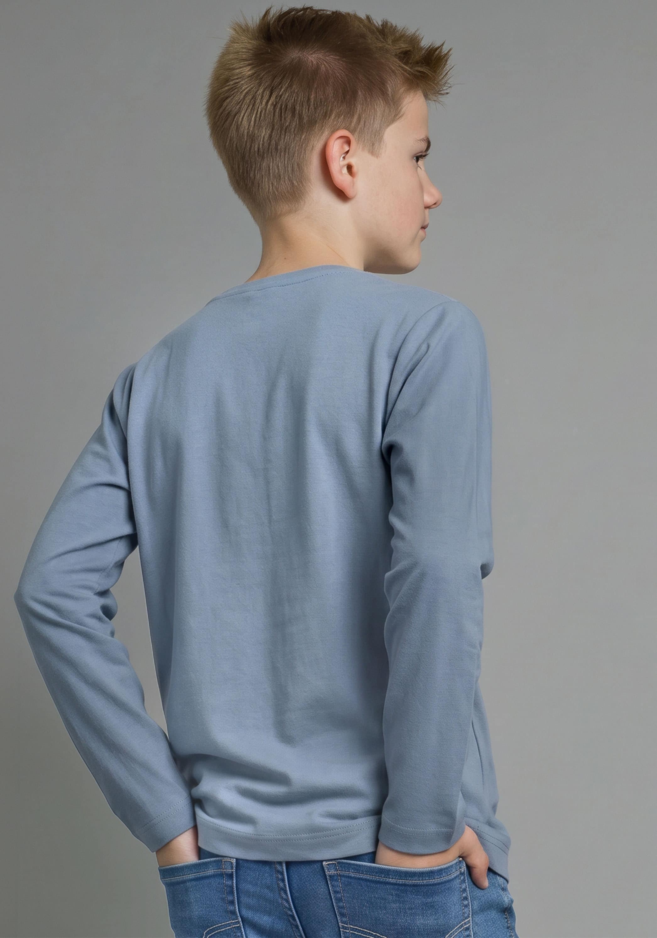 KIDSWORLD T-shirt à manches longues »Shirt mit Panda-Print« à manches longues, coupe basique, style tendance