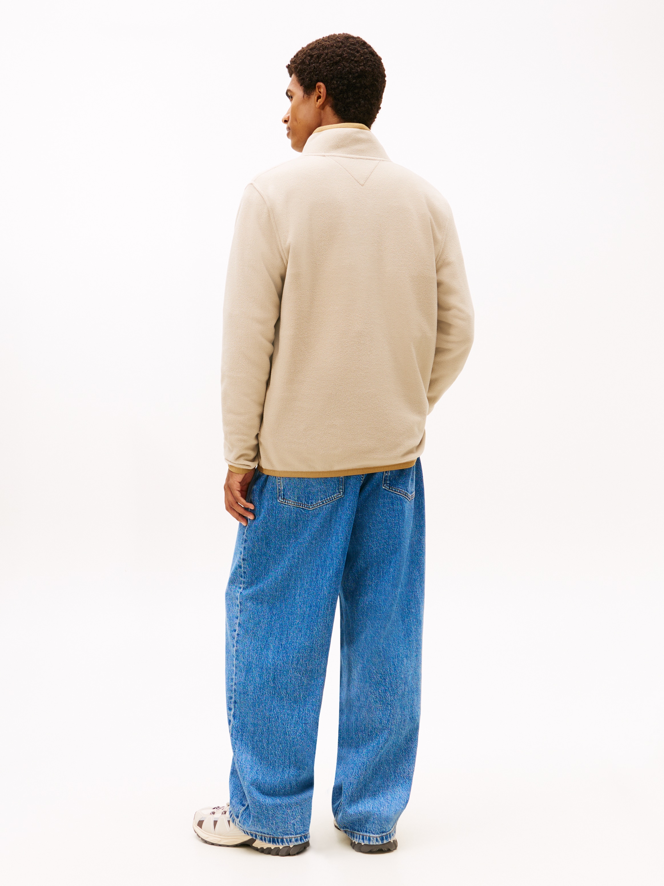 Tommy Jeans Pull en polaire »TJM FLAG POLAR FLEECE«, normale Passform, Troyer
