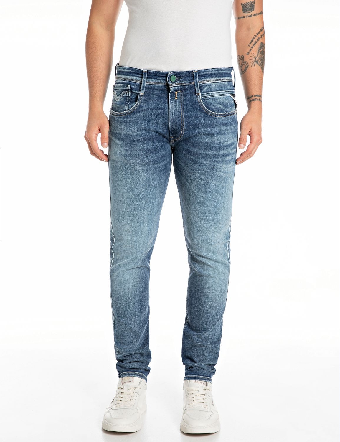 Slim-fit-Jeans »ANBASS«, mit Washed-Optik