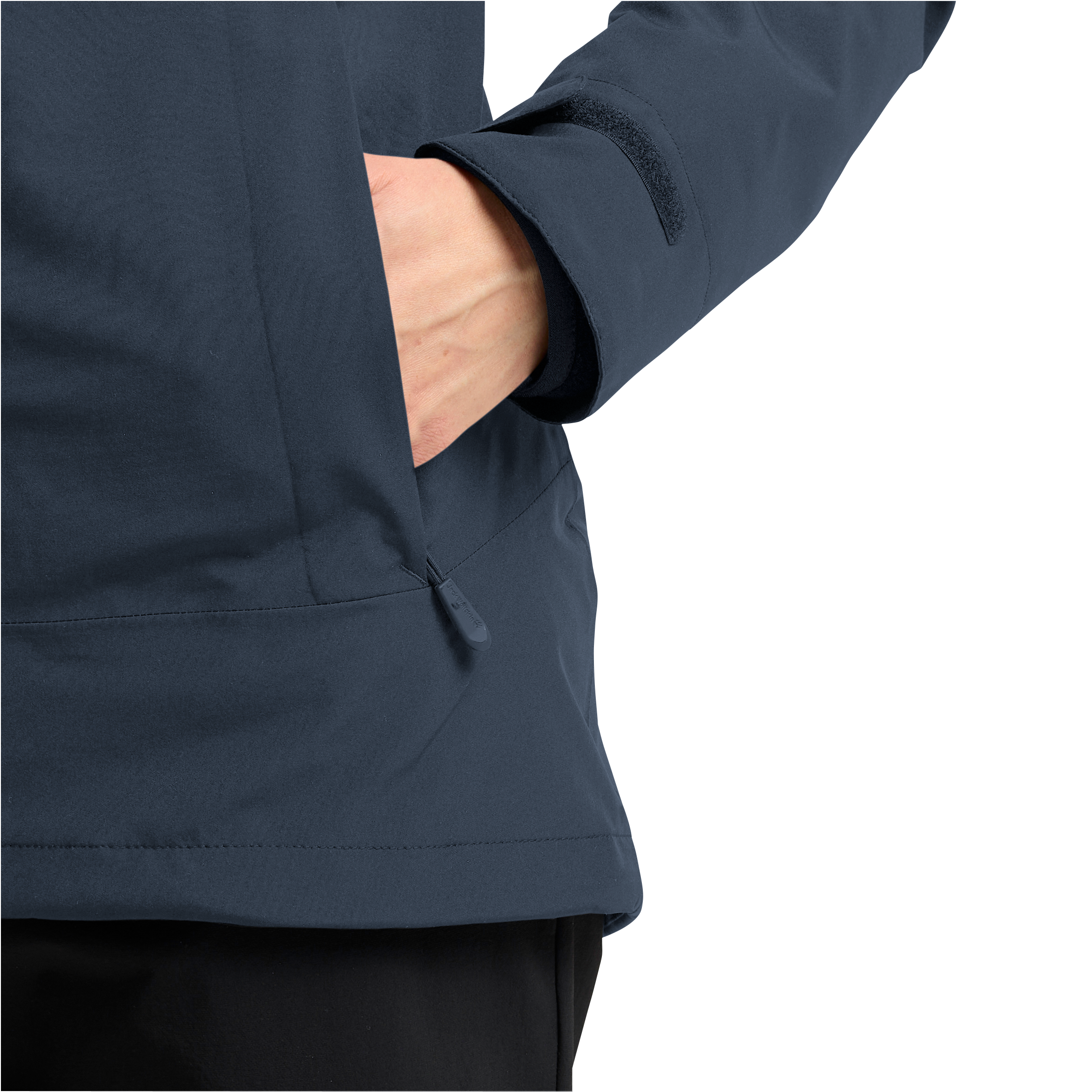 Jack Wolfskin Veste fonctionnelle 3 en 1 »MOONRISE 3IN1 JKT W« avec capuche avec veste polaire amovible, coupe-vent, déperlant