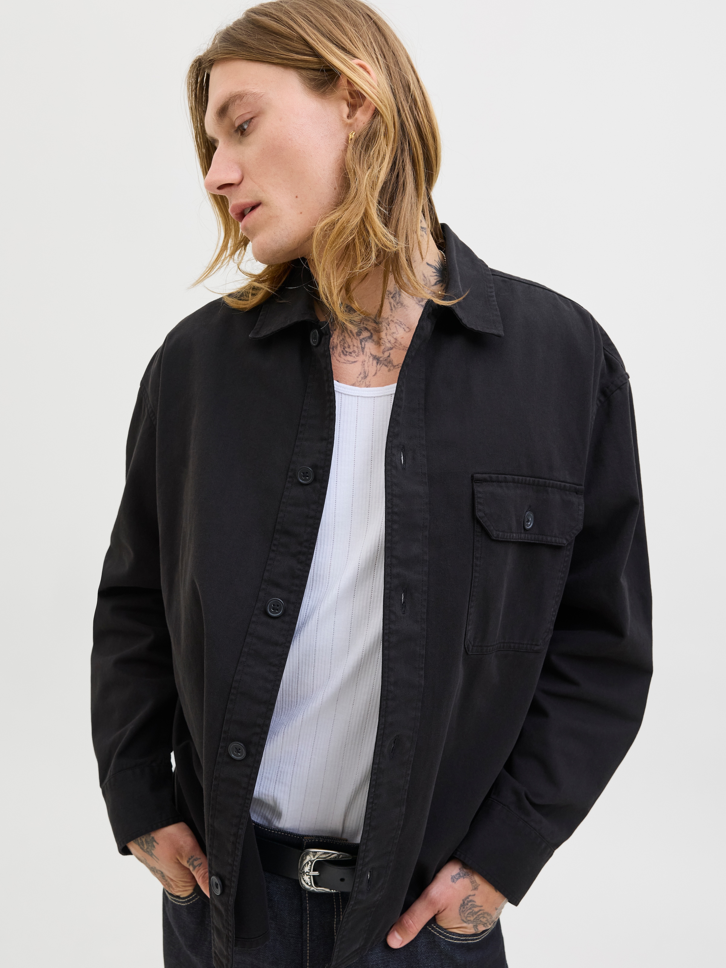 Jack & Jones Chemise à manches longues »JJEDOVER OVERSHIRT LS SN«