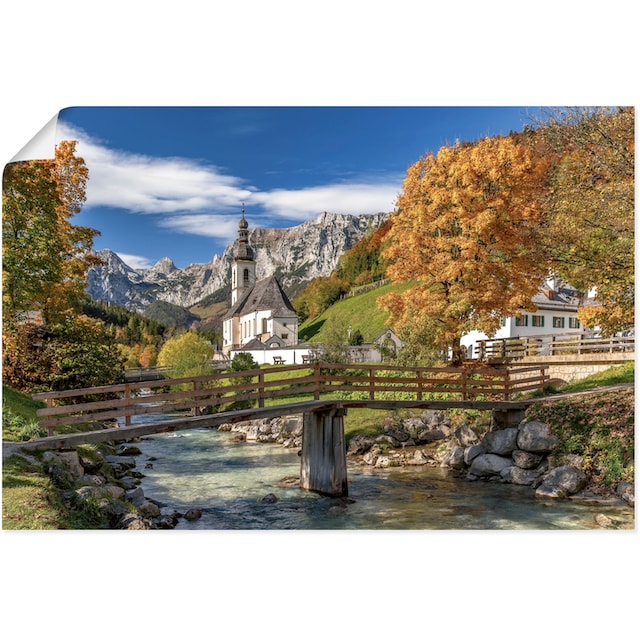 Artland Wandbild »Herbst im Berchtesgadener Land«, Berge & Alpenbilder, (1  St.), als Alubild, Leinwandbild, Wandaufkleber oder Poster in versch.  Grössen günstig kaufen