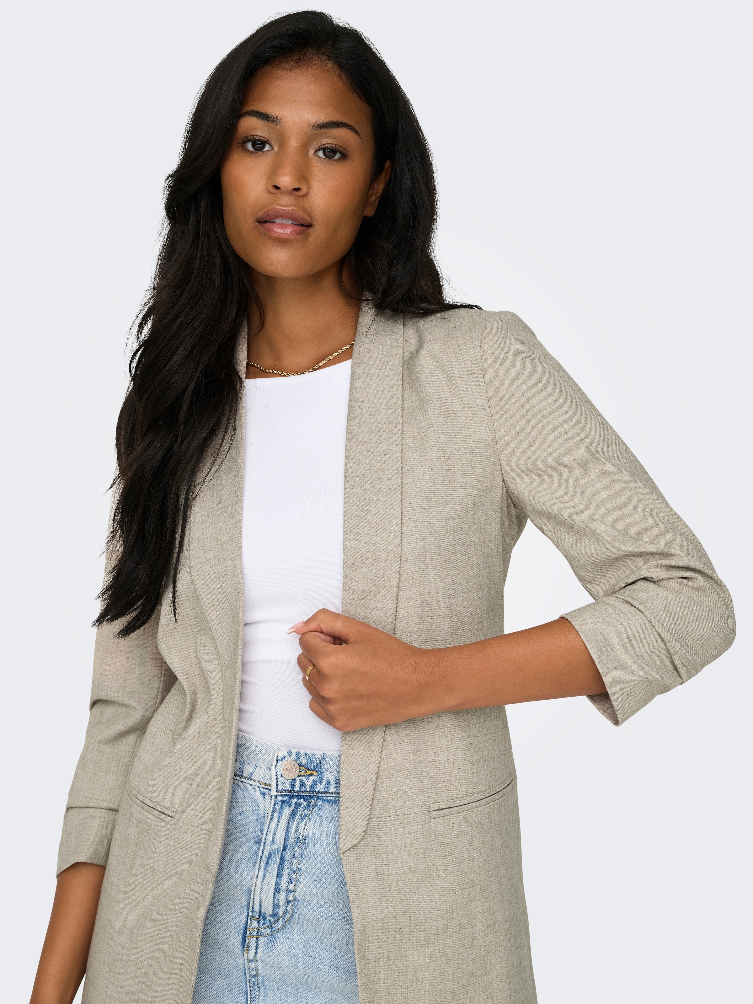 ONLY »ONLELLY 3/4 LIFE BLAZER TLR NOOS« Materialmix, regular fit