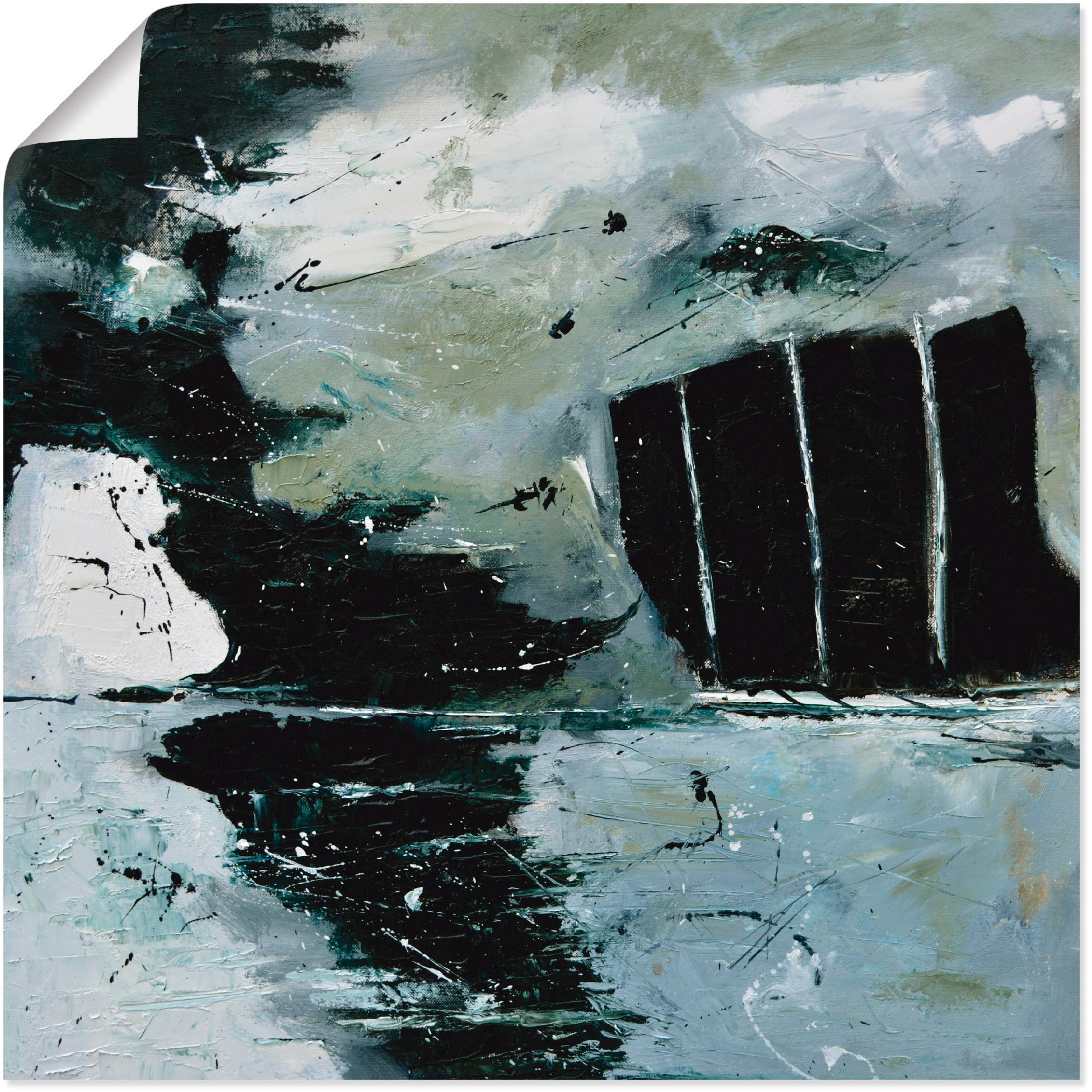 Image of Artland Wandbild »Abstrakt XVI«, Gegenstandslos, (1 St.), in vielen Grössen & Produktarten - Alubild / Outdoorbild für den Aussenbereich, Leinwandbild, Poster, Wandaufkleber / Wandtattoo auch für Badezimmer geeignet bei Ackermann Versand Schweiz