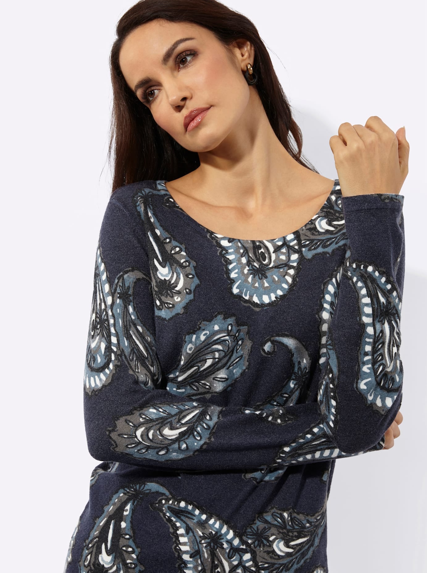 creation L Strickpullover »Druck-Pullover«
