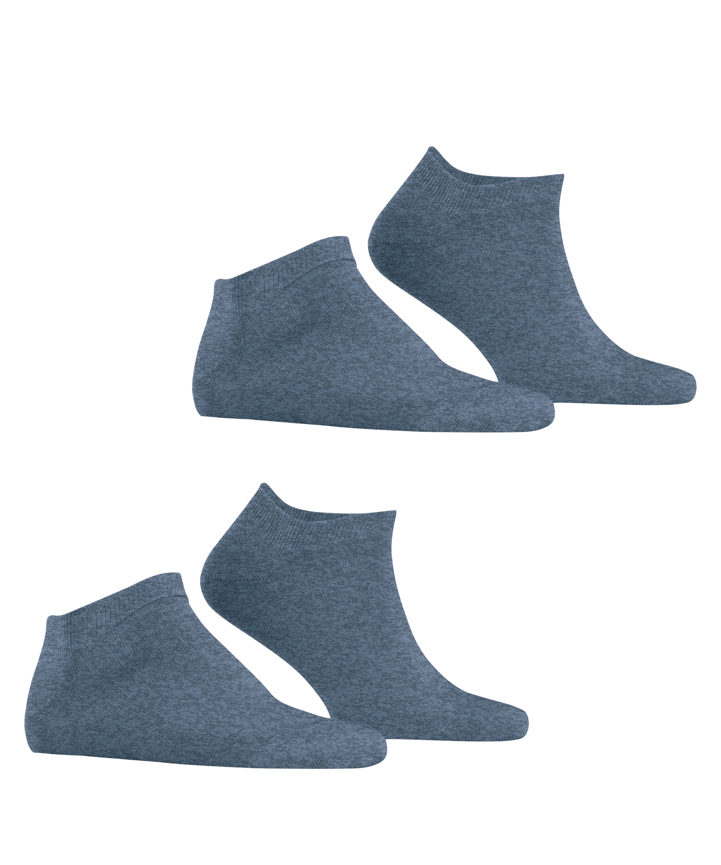 Esprit Chaussettes de baskets »Basic Uni« 2 paires,  doux, chaussettes unies, bord étroit