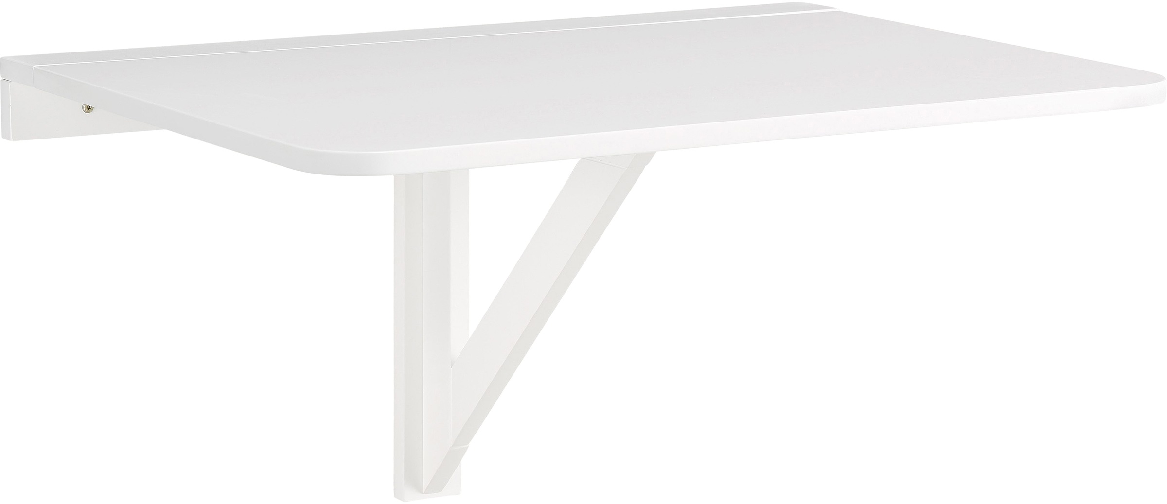 Image of GOODproduct Klapptisch "Trend" aus weiss lackiertem MDF Holz, platzsparend, Tischplattenstärke 1,8 cm