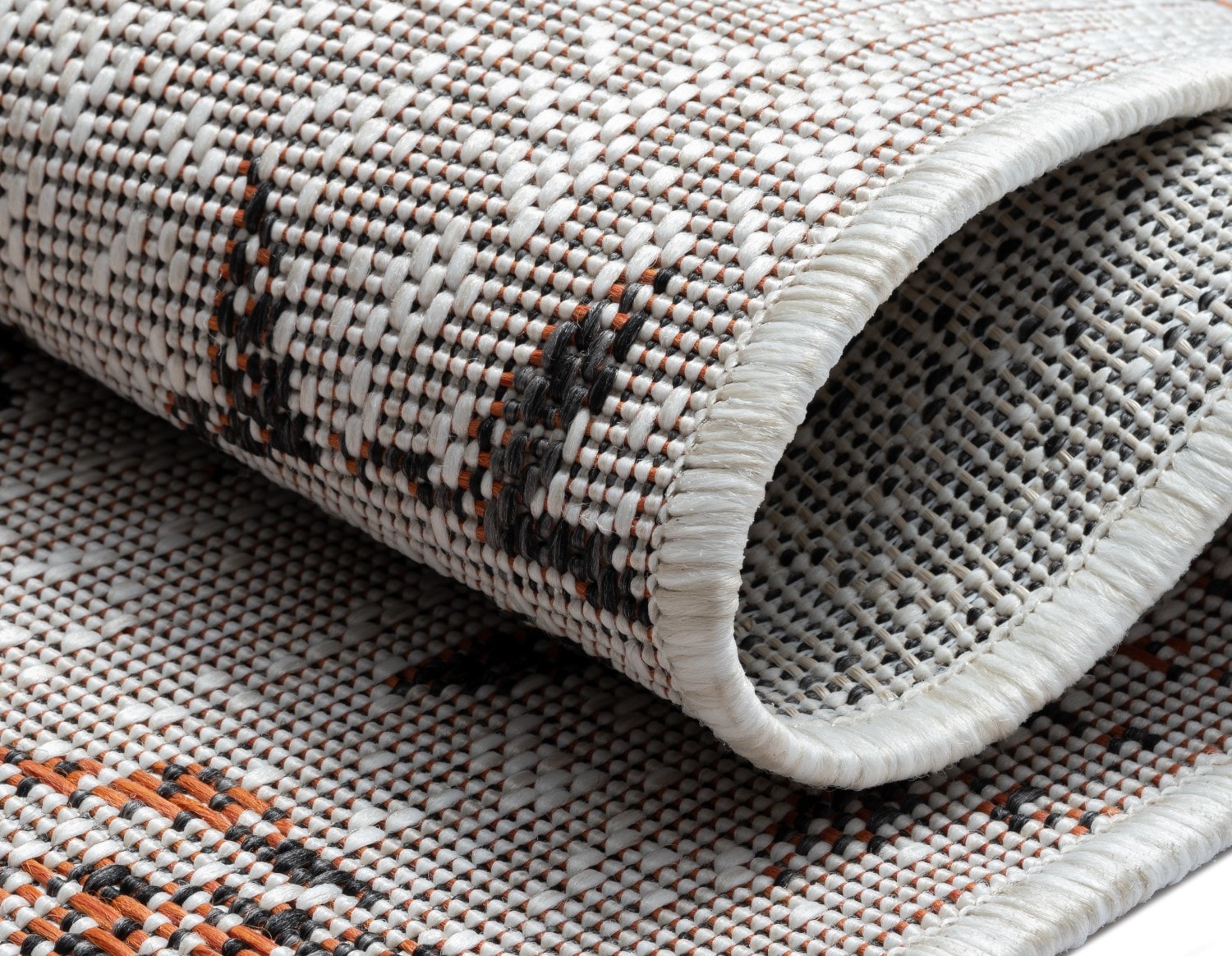 Myflair Möbel & Accessoires Teppich »Sonic, LAGERRÄUMUNG!« rechteckig 6 mm Höhe Ethno Design, Kreise, Outdoor geeignet, Balkon, Terrasse