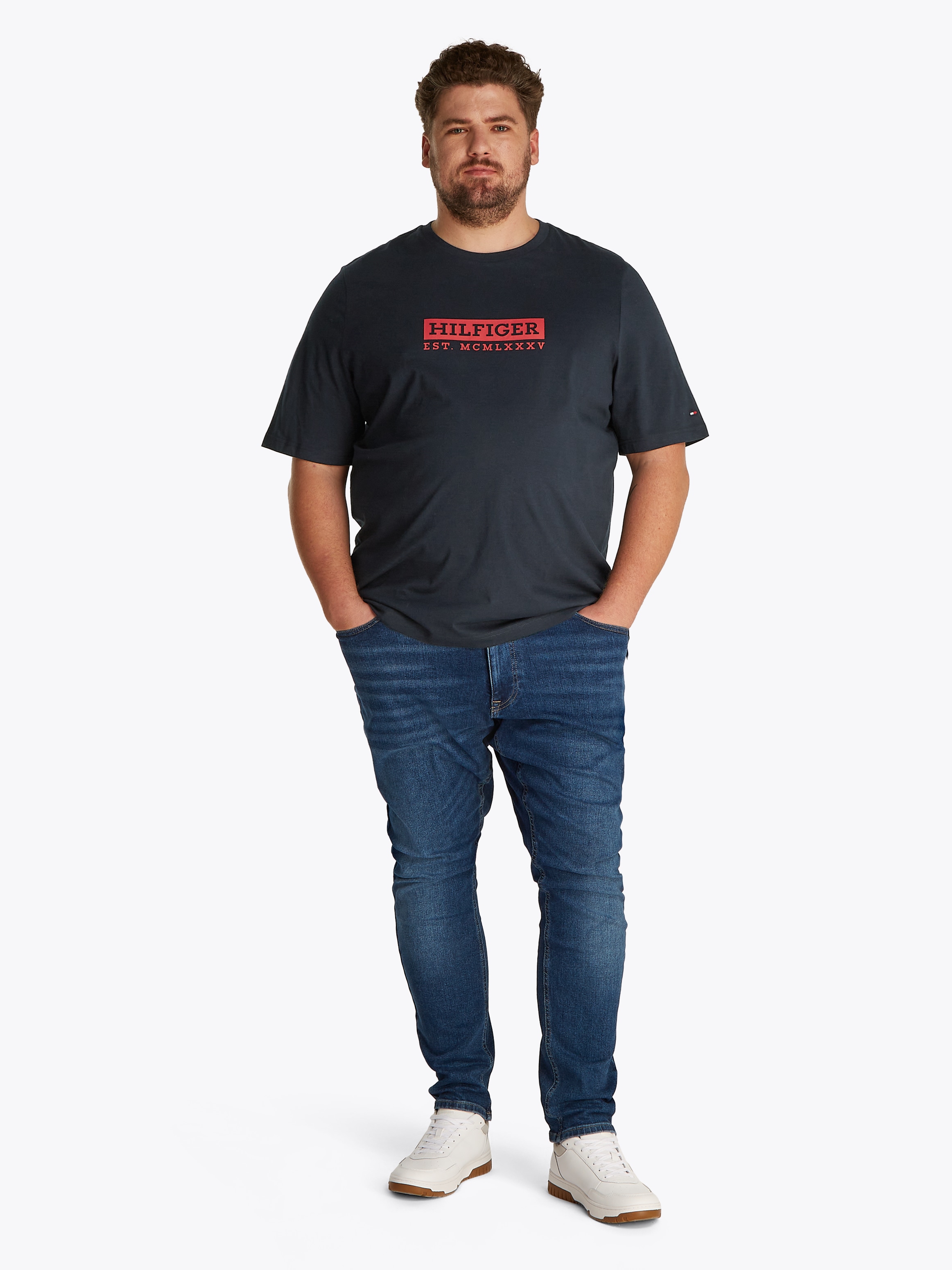 Tommy Hilfiger Big & Tall Kurzarmshirt »BT-COLOUR TO COLOR GRAPHIC TEE-B«, Grosse Grössen