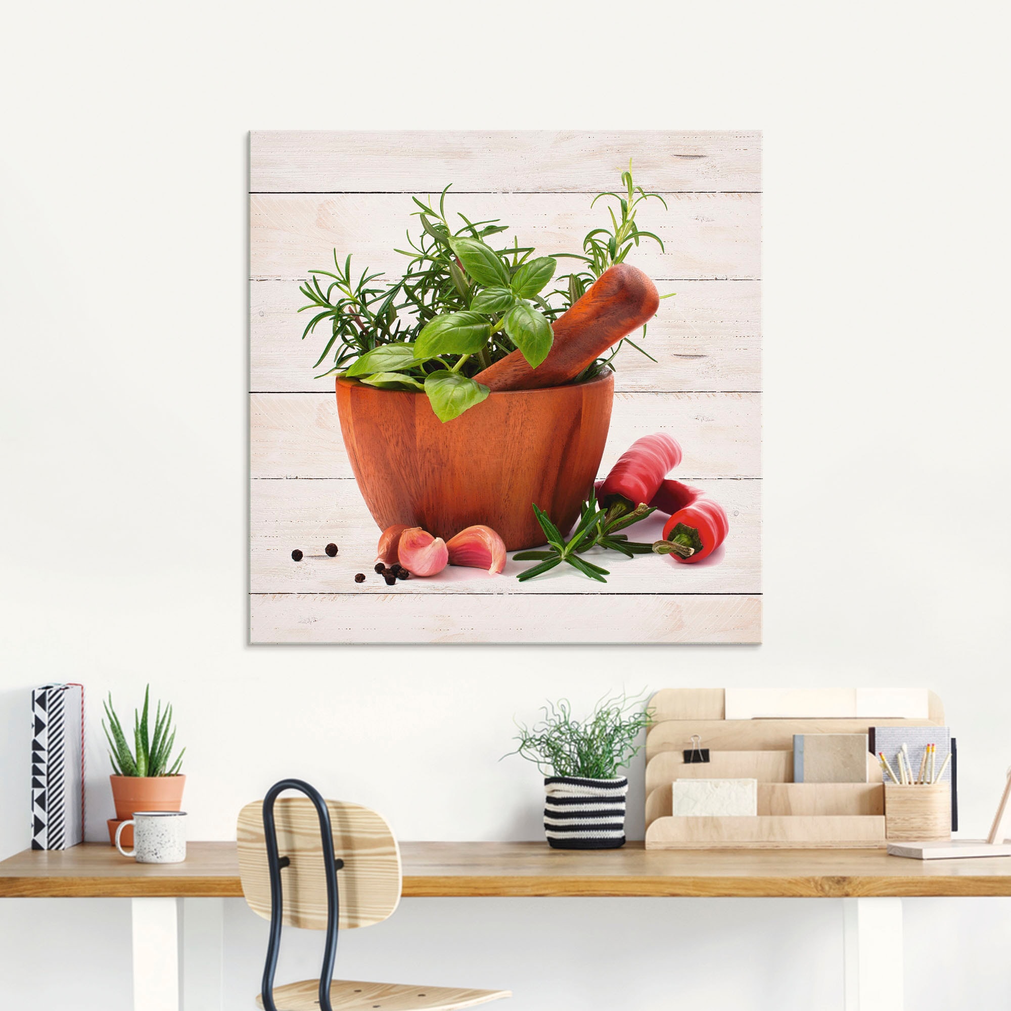 Artland Tableau en verre »Frische Kräuter und Gewürze« 1 cuis tlg. in verschiedenen Grössen