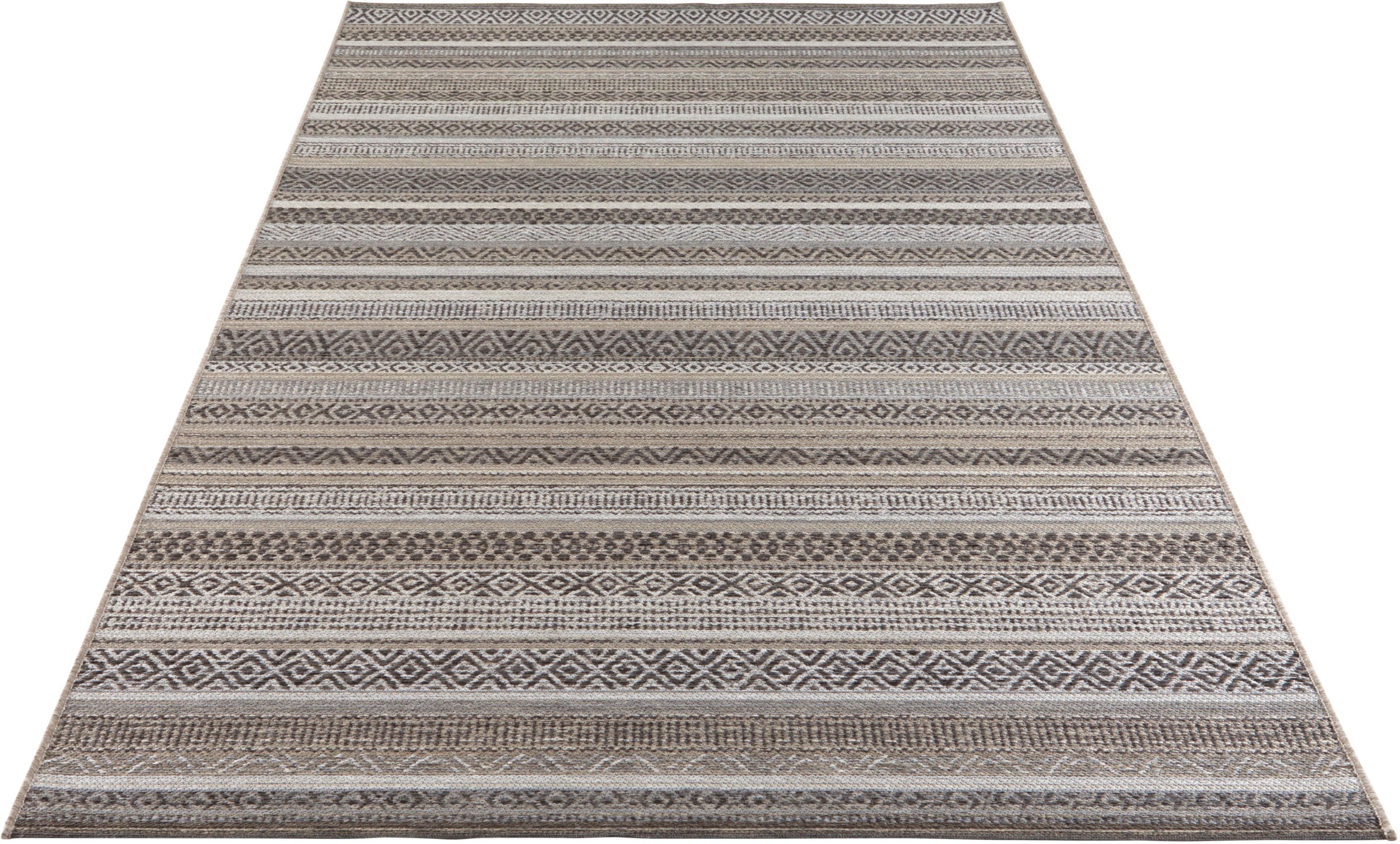 Image of ELLE DECORATION Teppich »Torcy«, rechteckig, 6 mm Höhe, In- und Outdoor geeignet, Wohnzimmer, Balkon, Terrasse, Garten, Strapazierfähig und pflegeleicht, Flachgewebe bei Ackermann Versand Schweiz