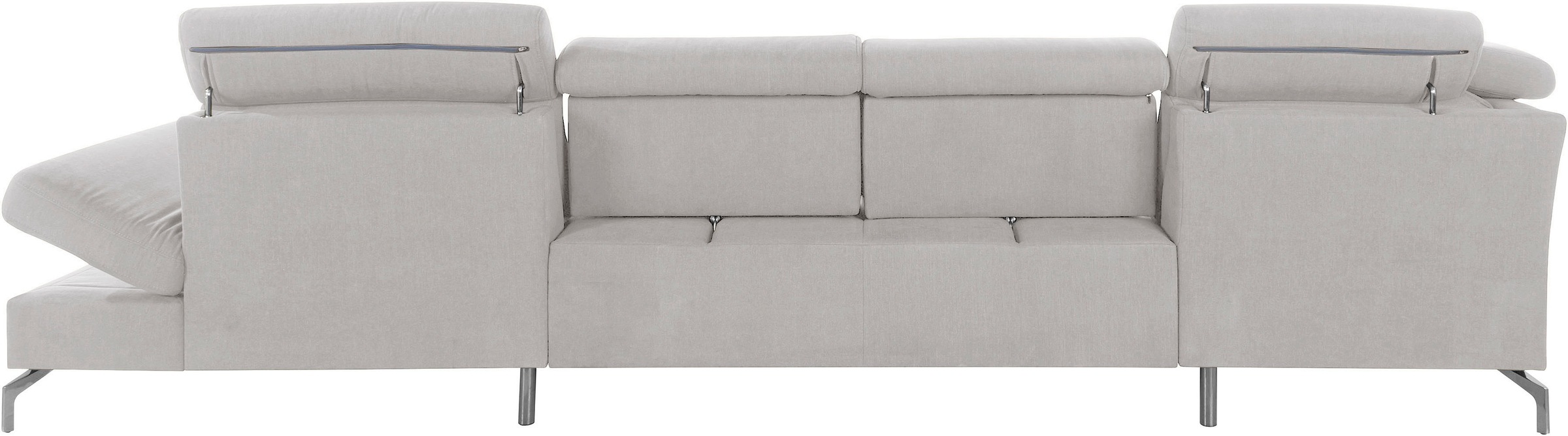 sit&more Wohnlandschaft »Brisbane U-Form«, Fusshöhe 15 cm, inklusive Sitztiefen-, Armteil- und Kopfteilverstellung