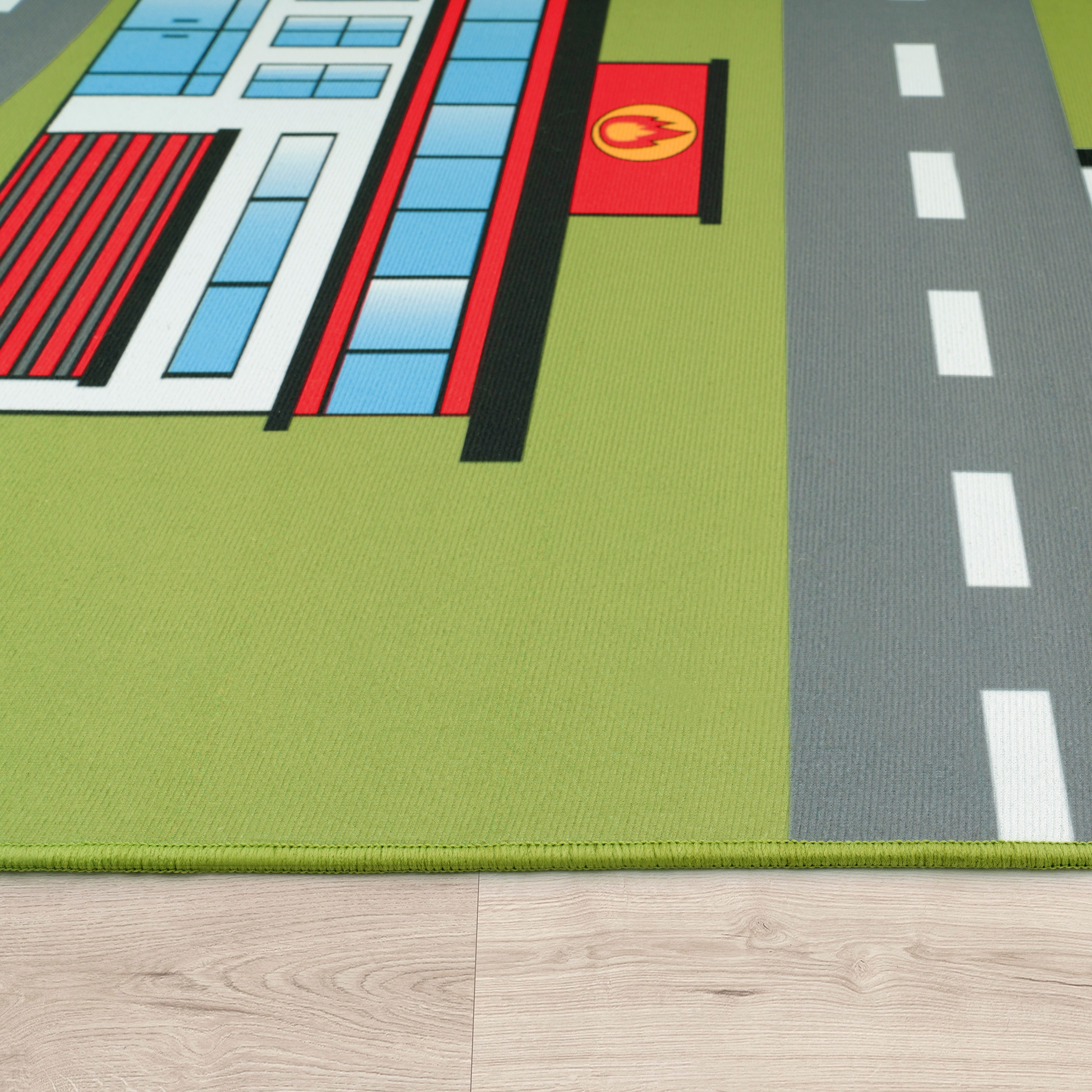 Paco Home Kinderteppich »Bino 570«, rechteckig, 4 mm Höhe, Kurzflor, Strassen-Spiel-Teppich, Kinderzimmer