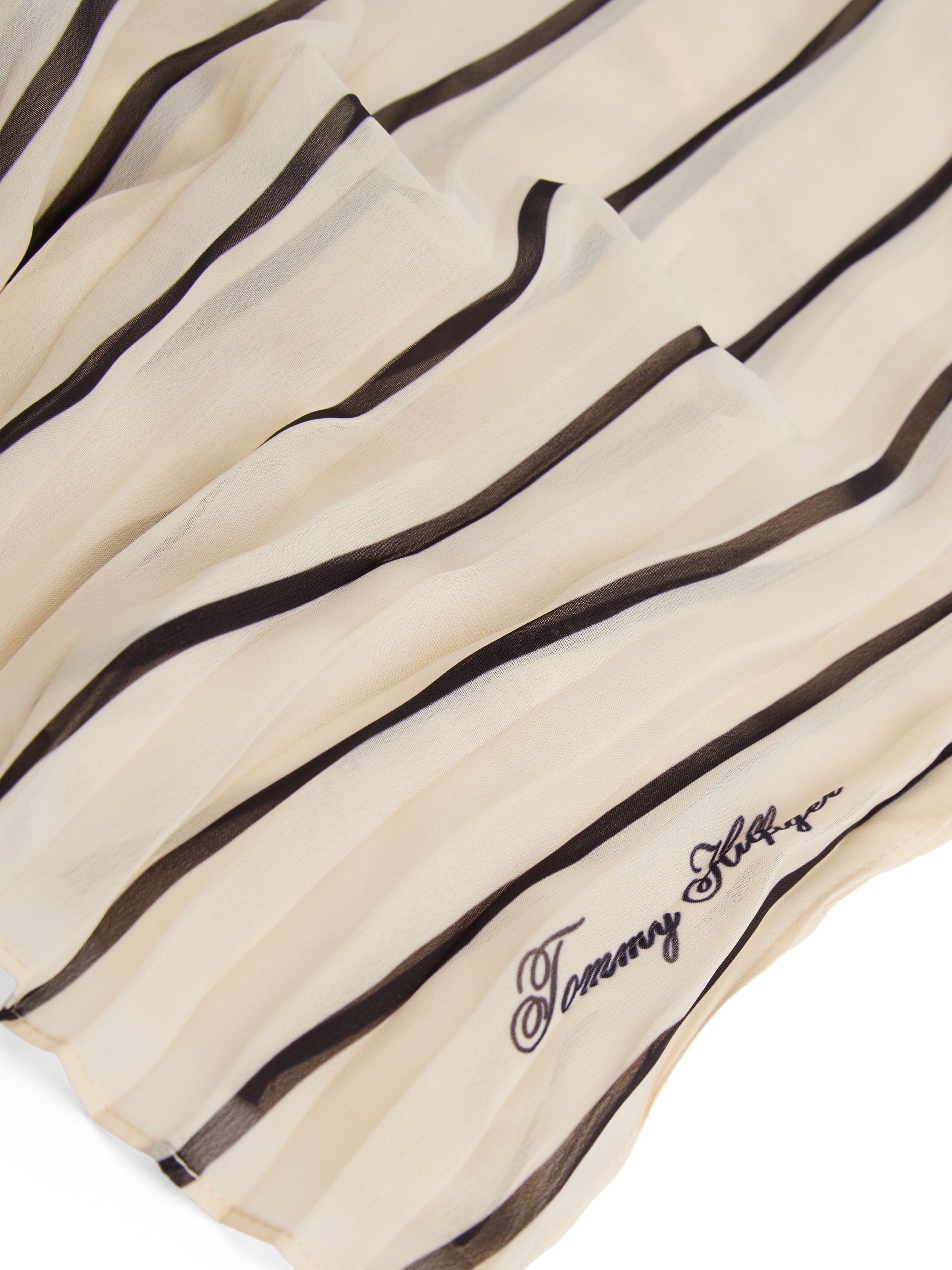 Tommy Hilfiger Modeschal »TOMMY SCRIPT CHIFFON« mit Streifen