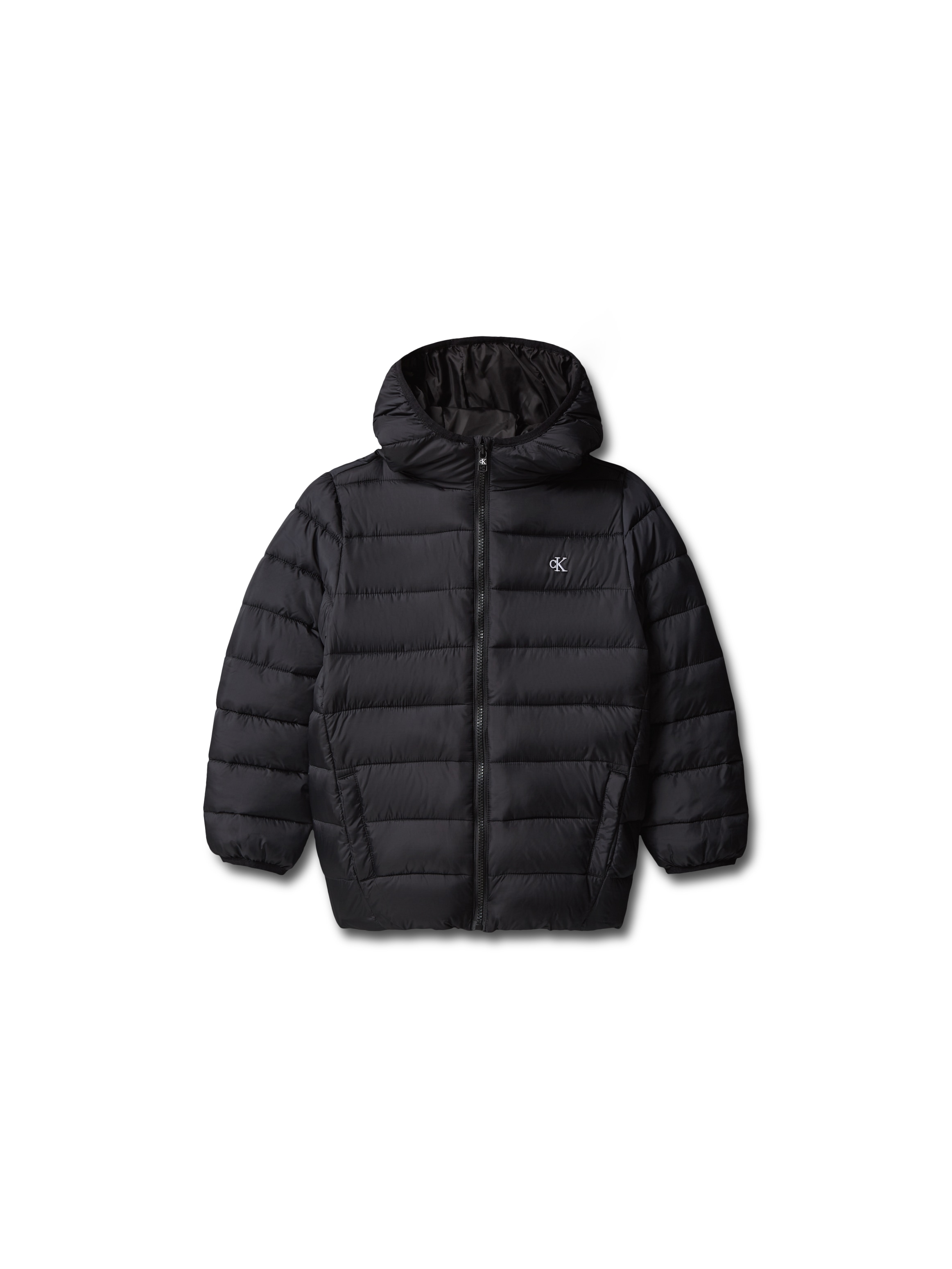 Calvin Klein Jeans Steppjacke mit Kapuze Regular Fit, Logostickerei