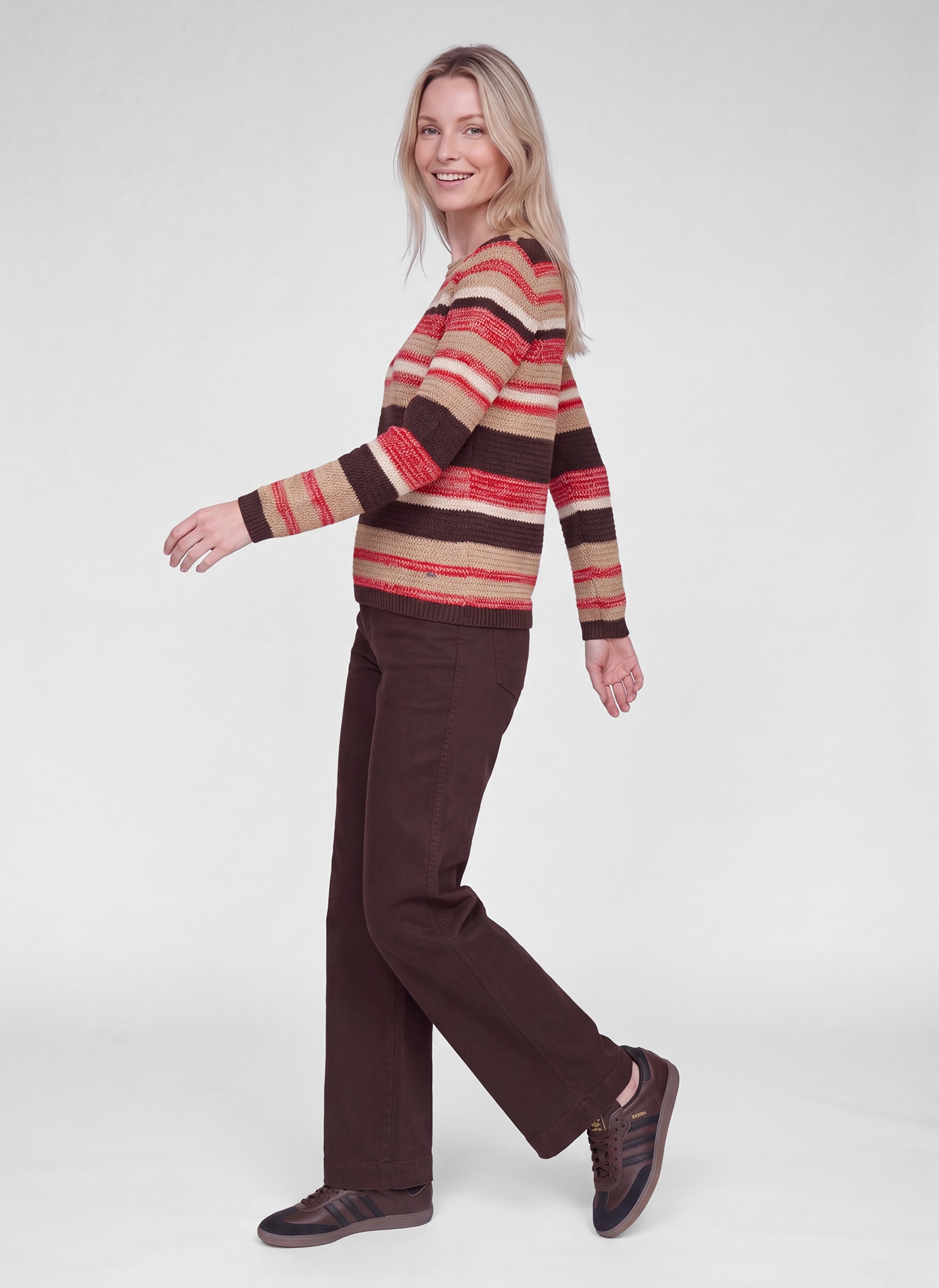 Rabe Pull en tricot im Streifen-Look