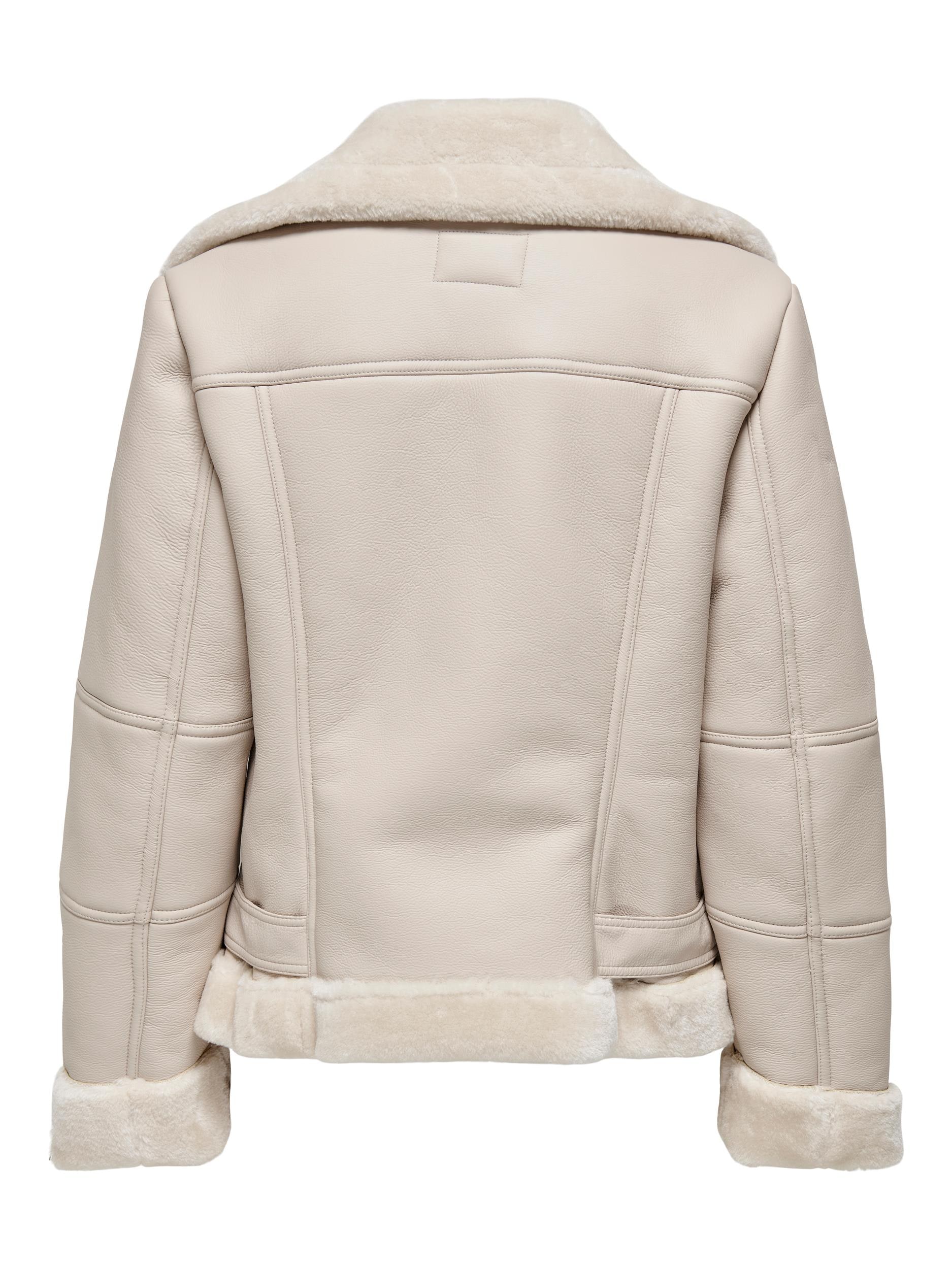 ONLY Lederimitatjacke »ONLAGNETE FAUX LEATHER  BIKER JKT OTW« im Biker-Style