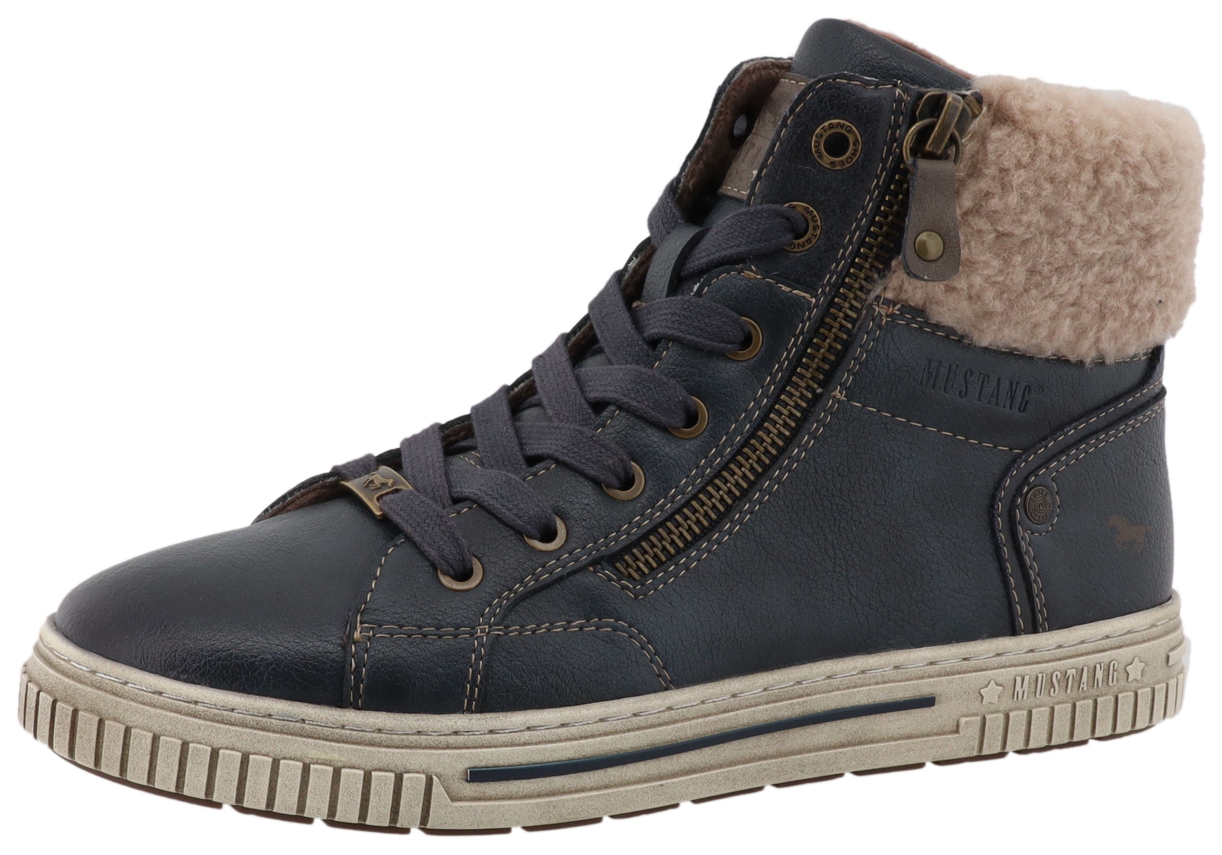 Image of Mustang Shoes Winterboots "Janique" High Top Sneaker, Winterboots mit Warmfutter