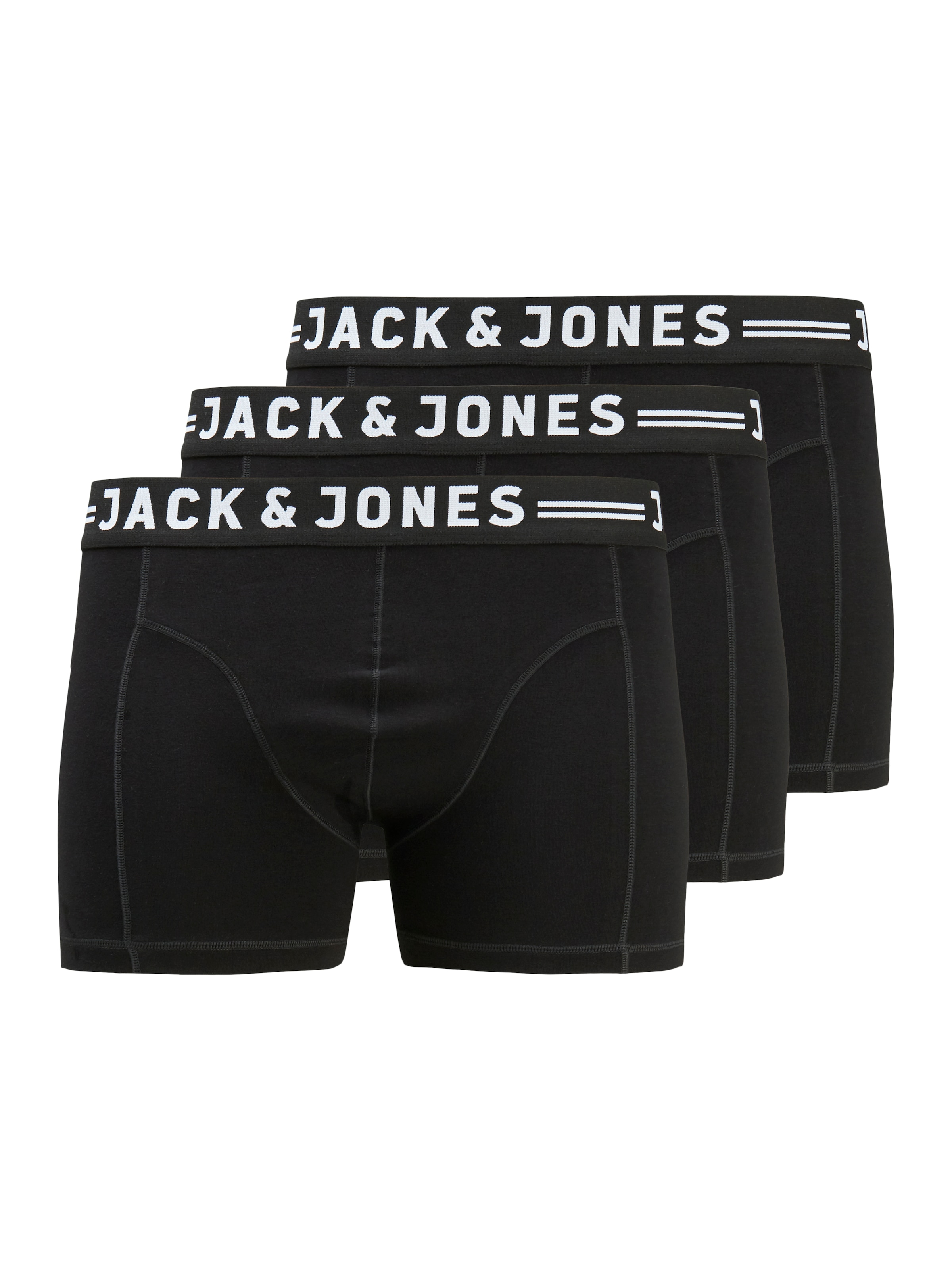 Image of Jack & Jones PlusSize Boxershorts "JACSENSE TRUNKS 3-PACK NOOS PLS" Packung, 3er-Pack, 3 Stk.