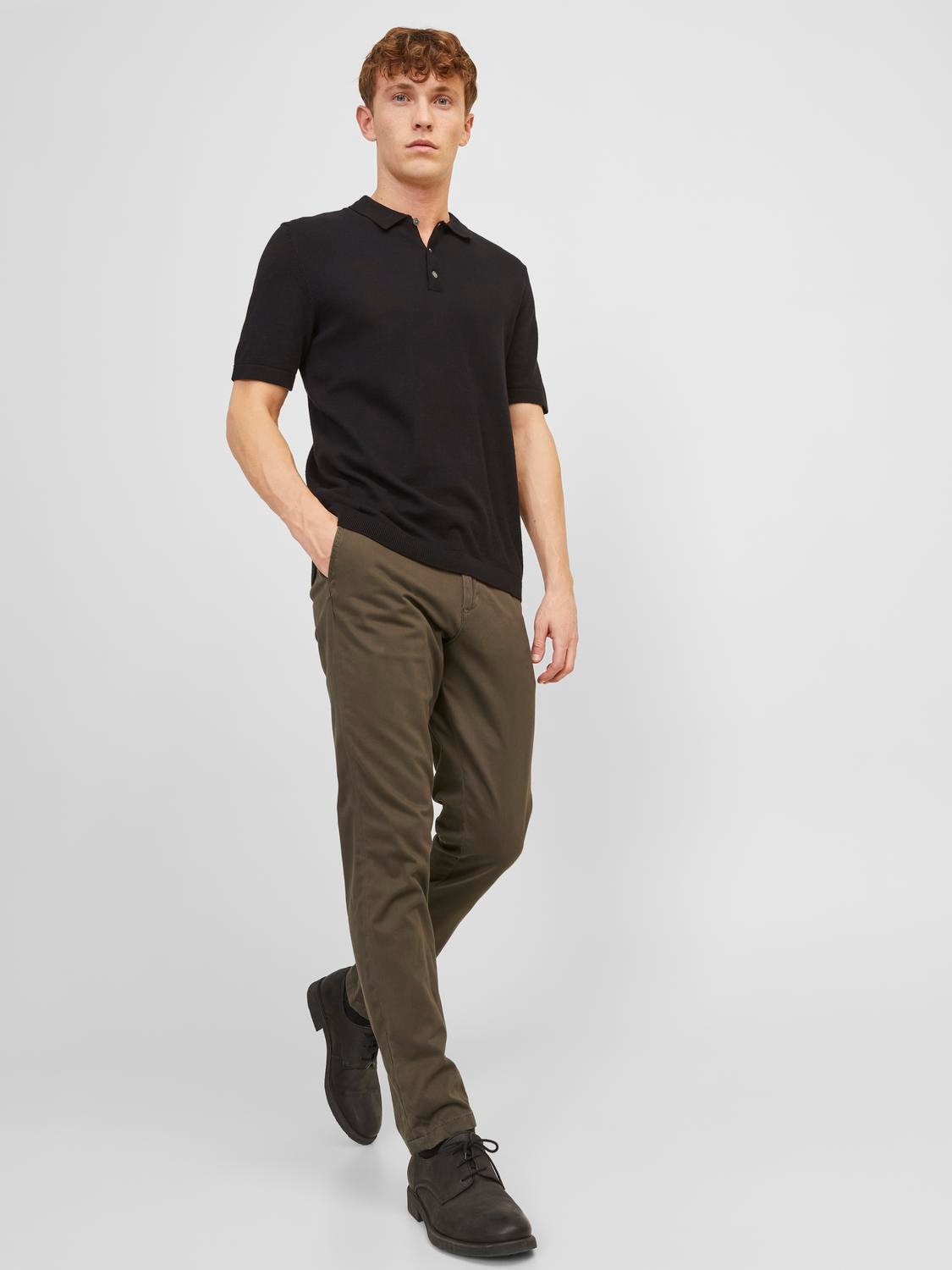Jack & Jones Chinos »JPSTMARCO mit Stretchkomfort und schmalem Bein«, mit Reissverschluss