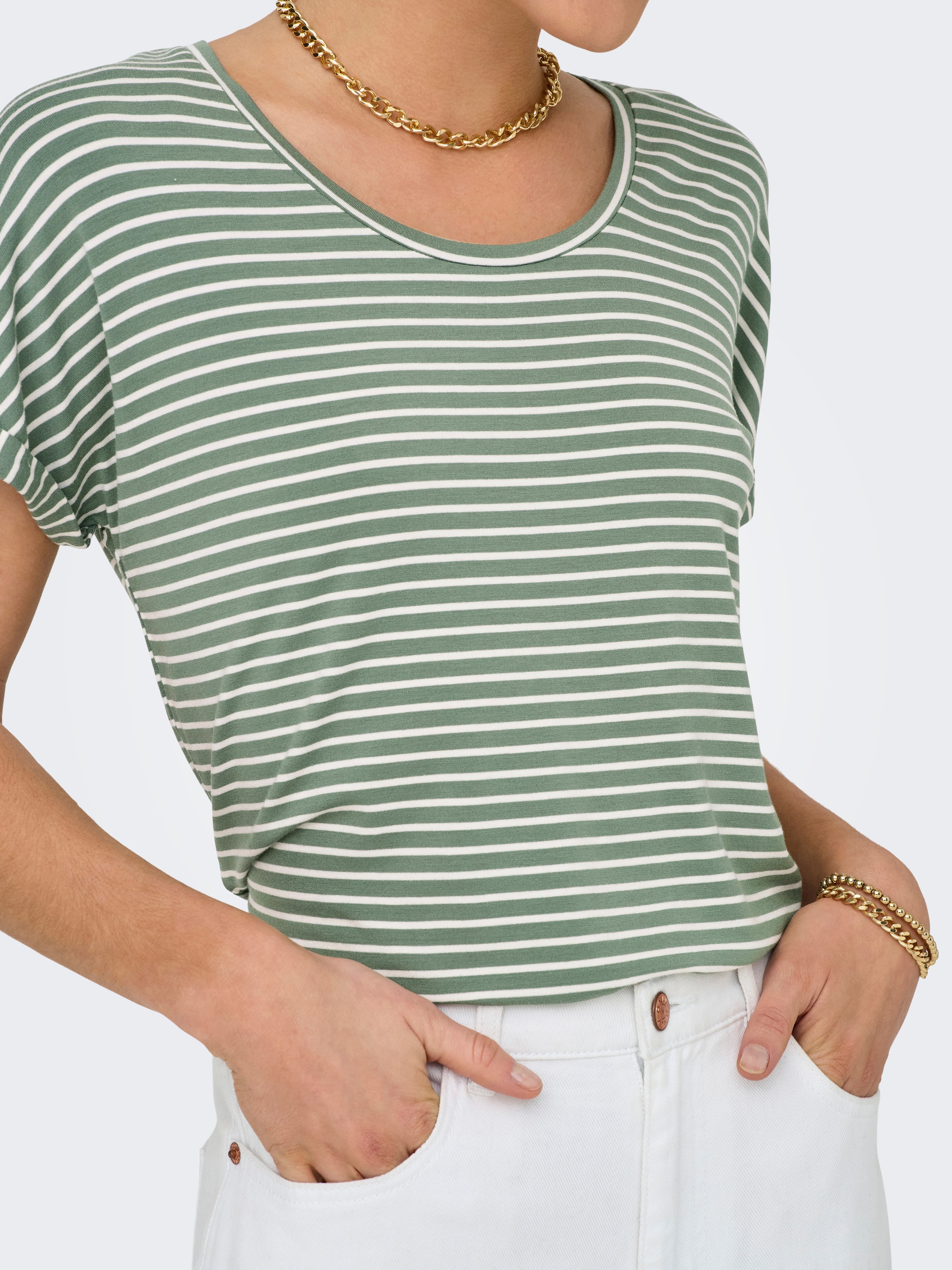 JDY Kurzarmshirt »JDYSISSY S/S O-NECK TOP JRS«