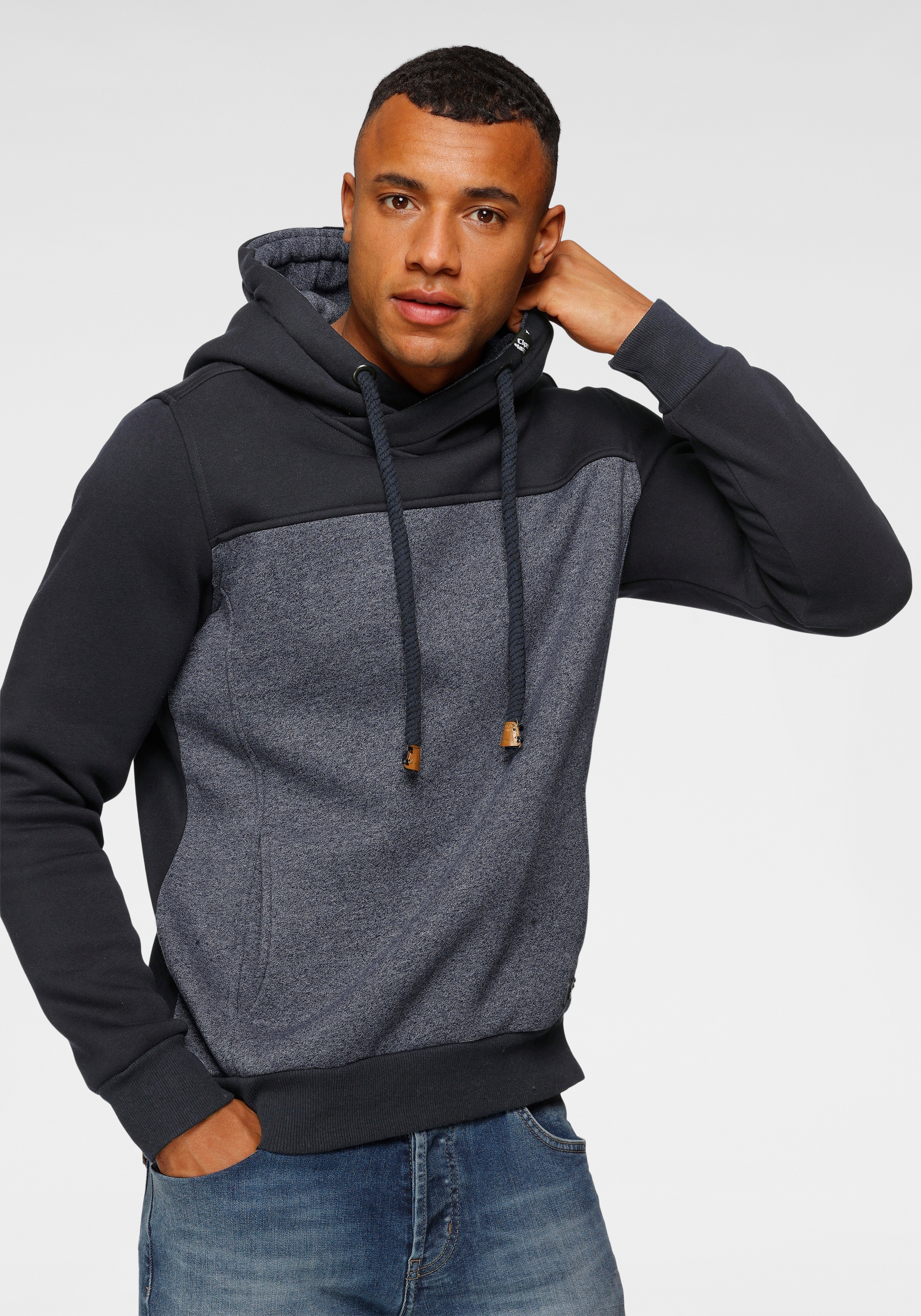 Image of Cipo & Baxx Kapuzensweatshirt, Color Blocking bei Ackermann Versand Schweiz