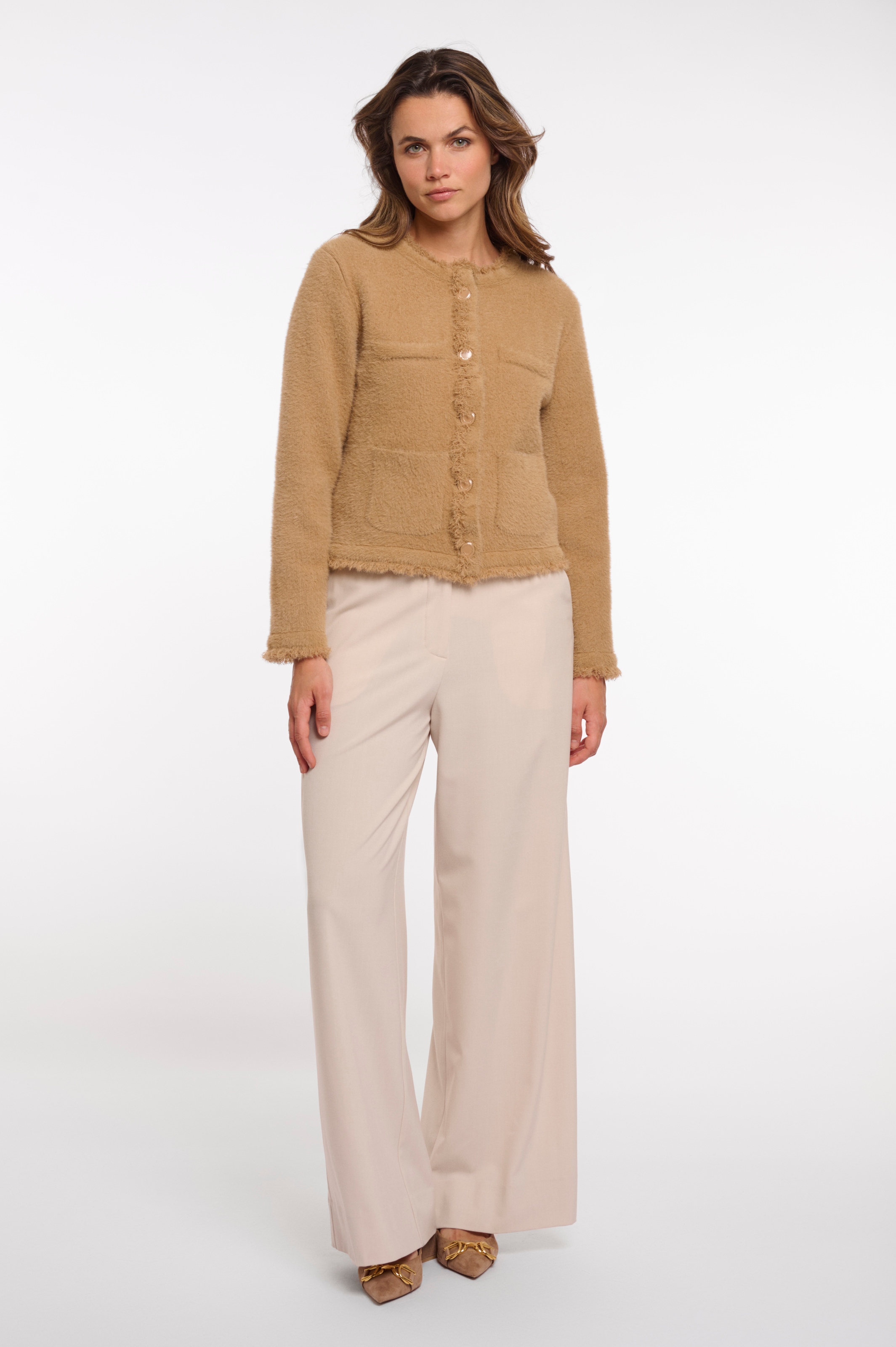 Rino & Pelle Cardigan »VANNA« Kuschelfleece mit Knopfverschluss und aufgesetzten Taschen