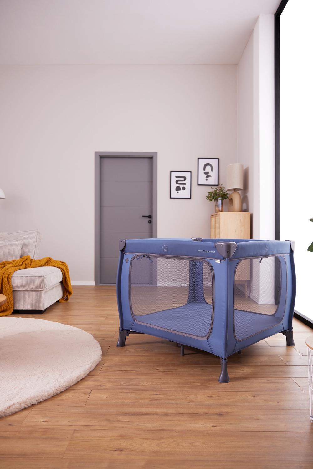 Hauck Lit de voyage pour bébé »Sleep N Play SQ, Set dark blue« inklusive Schaumstoff-Matratze