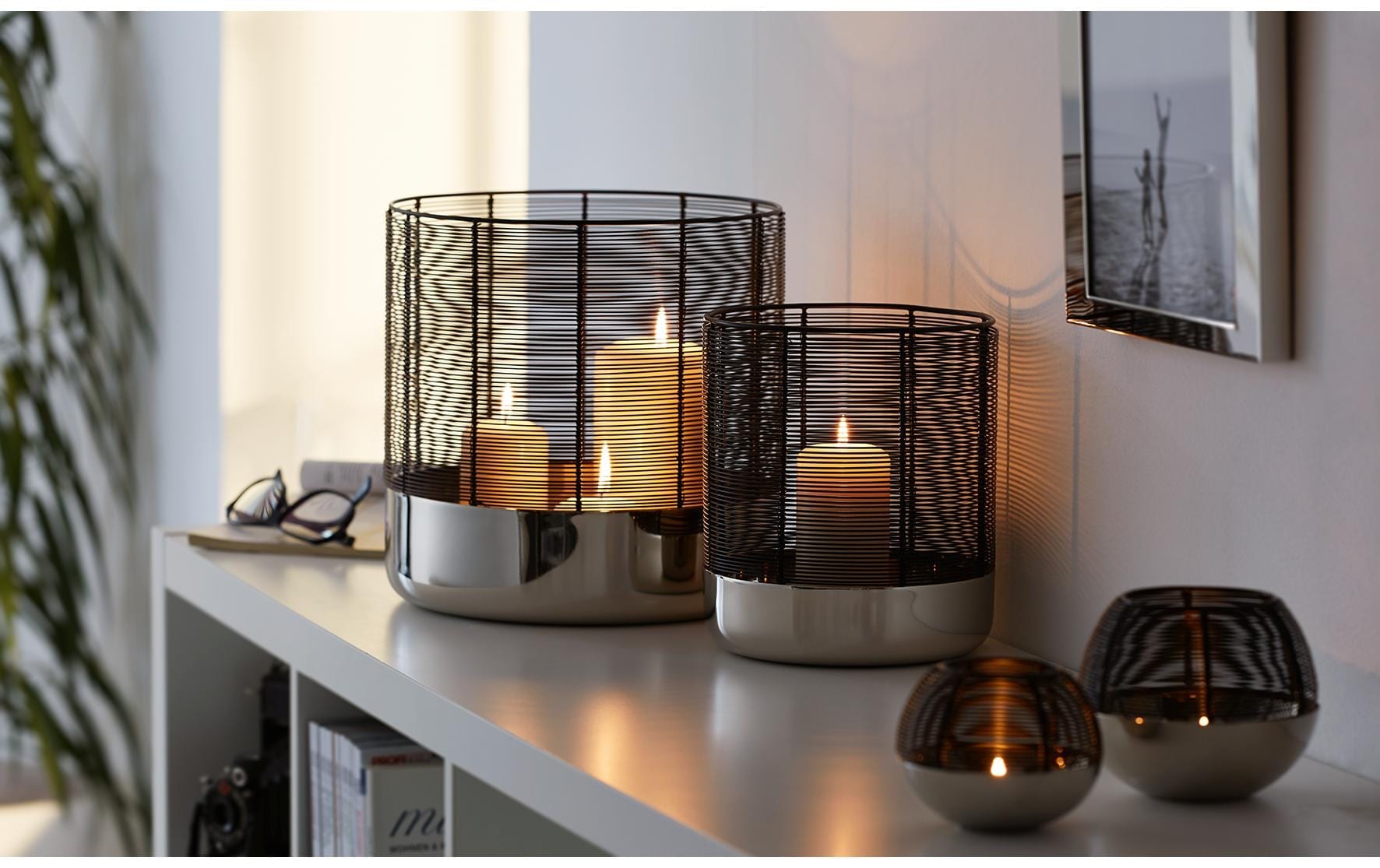 PHILIPPI Porte-bougies à chauffe-plat »Luna M 12 x 11 cm«