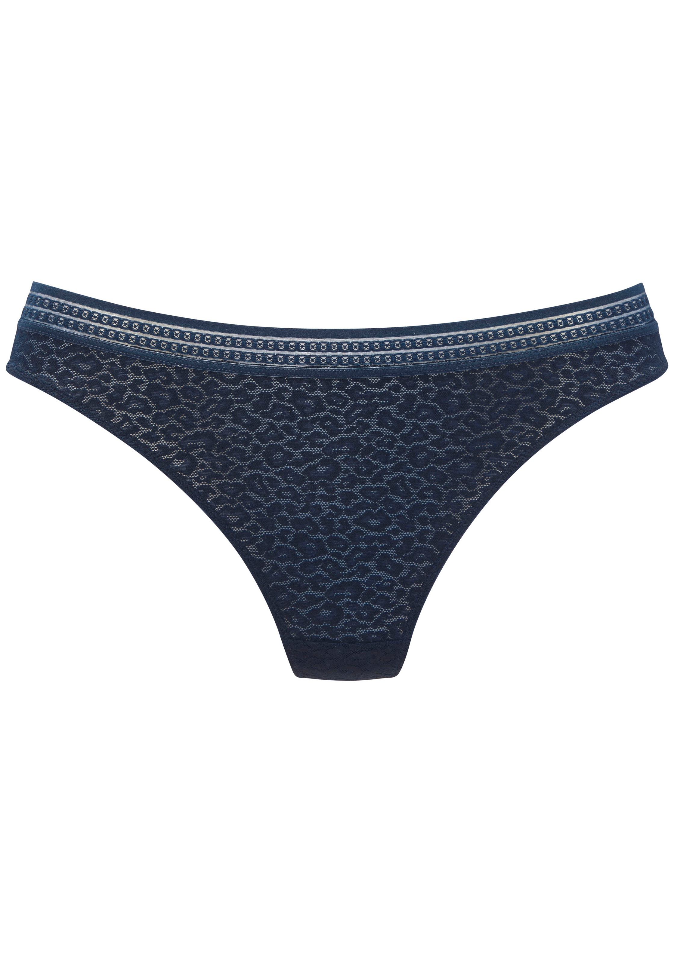 Image of LASCANA String "Freya" aus Spitze in Leo-Optik mit modischem Bund, sexy Dessous
