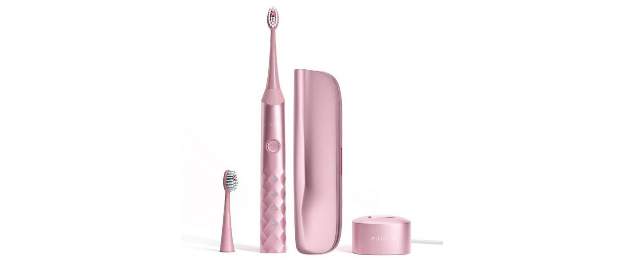 AILORIA »Schallzahnbürste Shine Bright Set« Brosse à dents sonique édition été avec étui