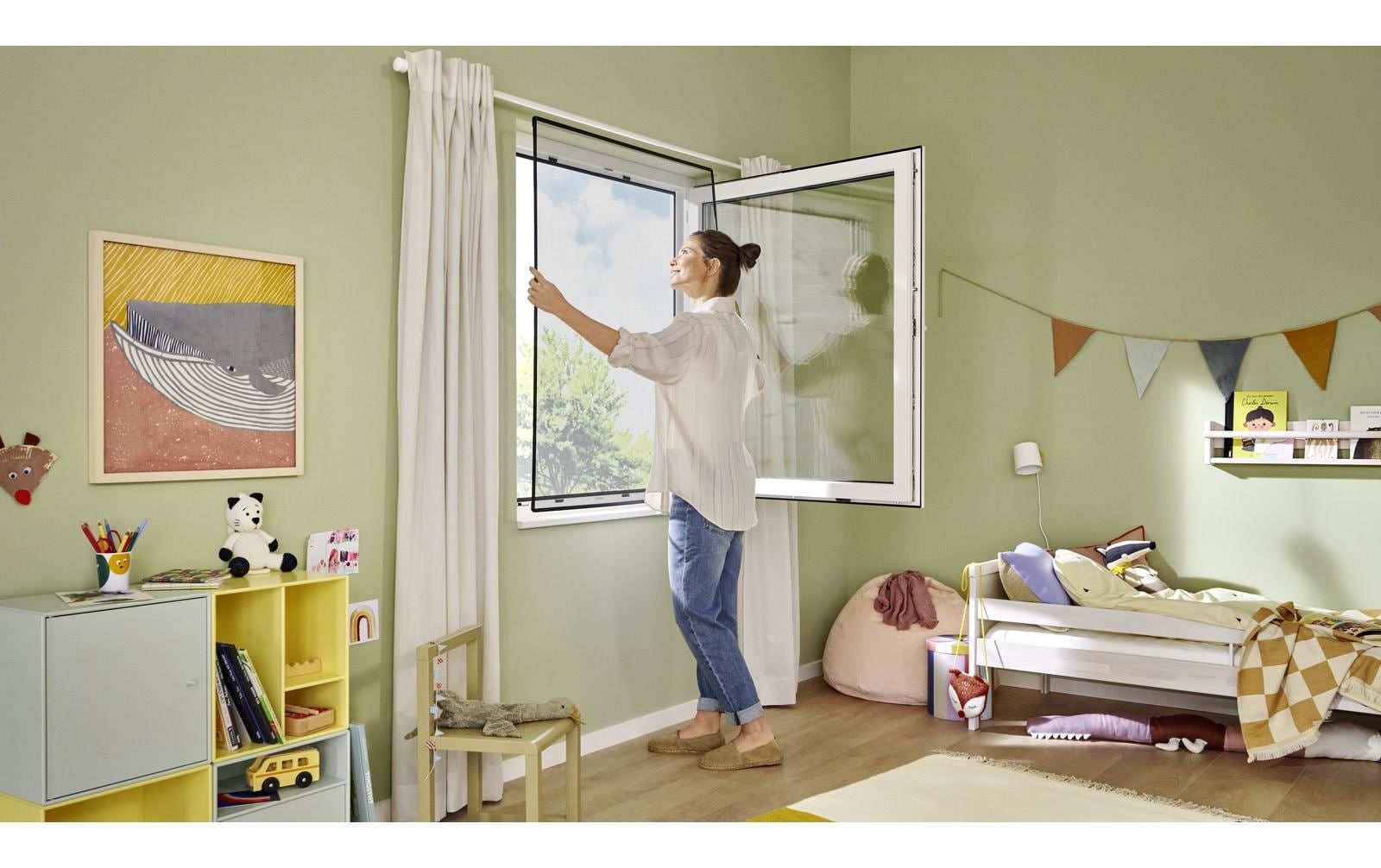 tesa Insektenschutz-Fensterrahmen »CLIP-ON Rahmen für Fenster 1 x 1.2 m«