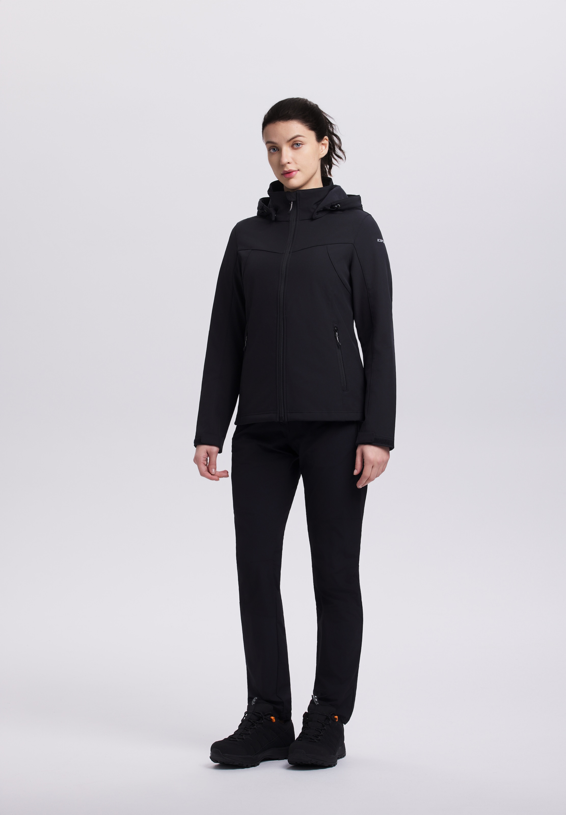 Icepeak Softshelljacke »BRENHAM« mit Kapuze winddicht, wasserabweisend, atmungsaktiv, mit abnehmbarer Kapuze