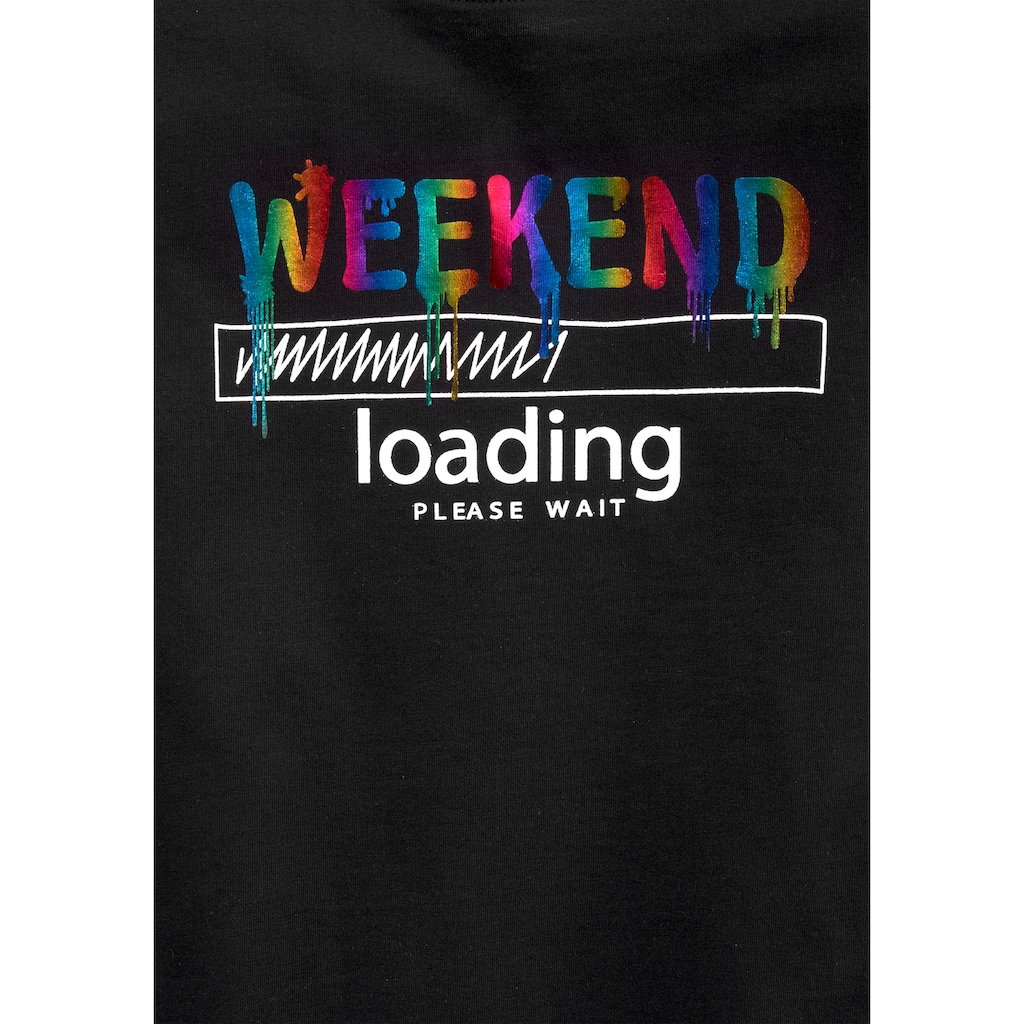 KIDSWORLD T-Shirt »WEEKEND loading...please wait«