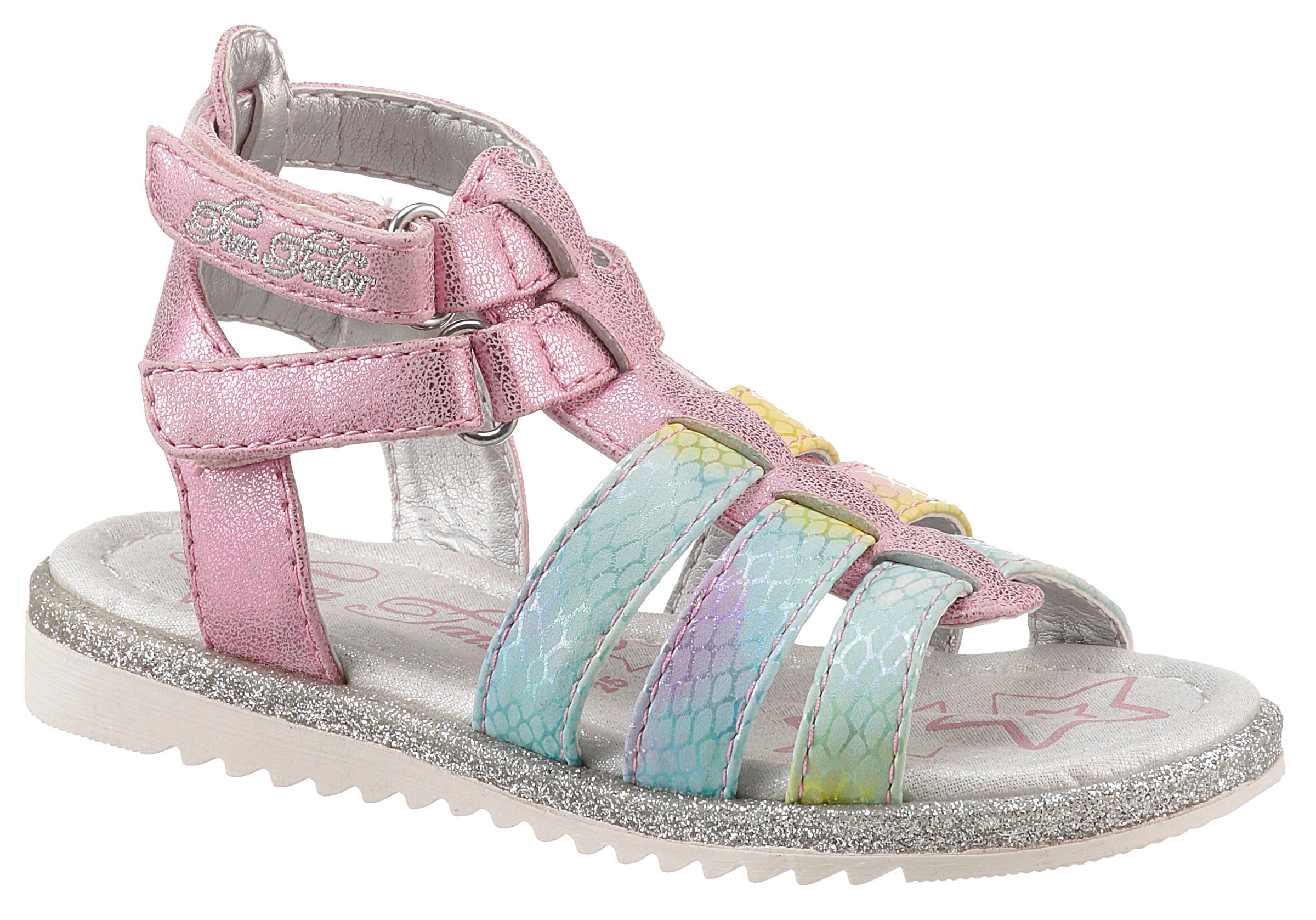 Image of TOM TAILOR Riemchensandale, mit Glitzerrand an der Laufsohle bei Ackermann Versand Schweiz