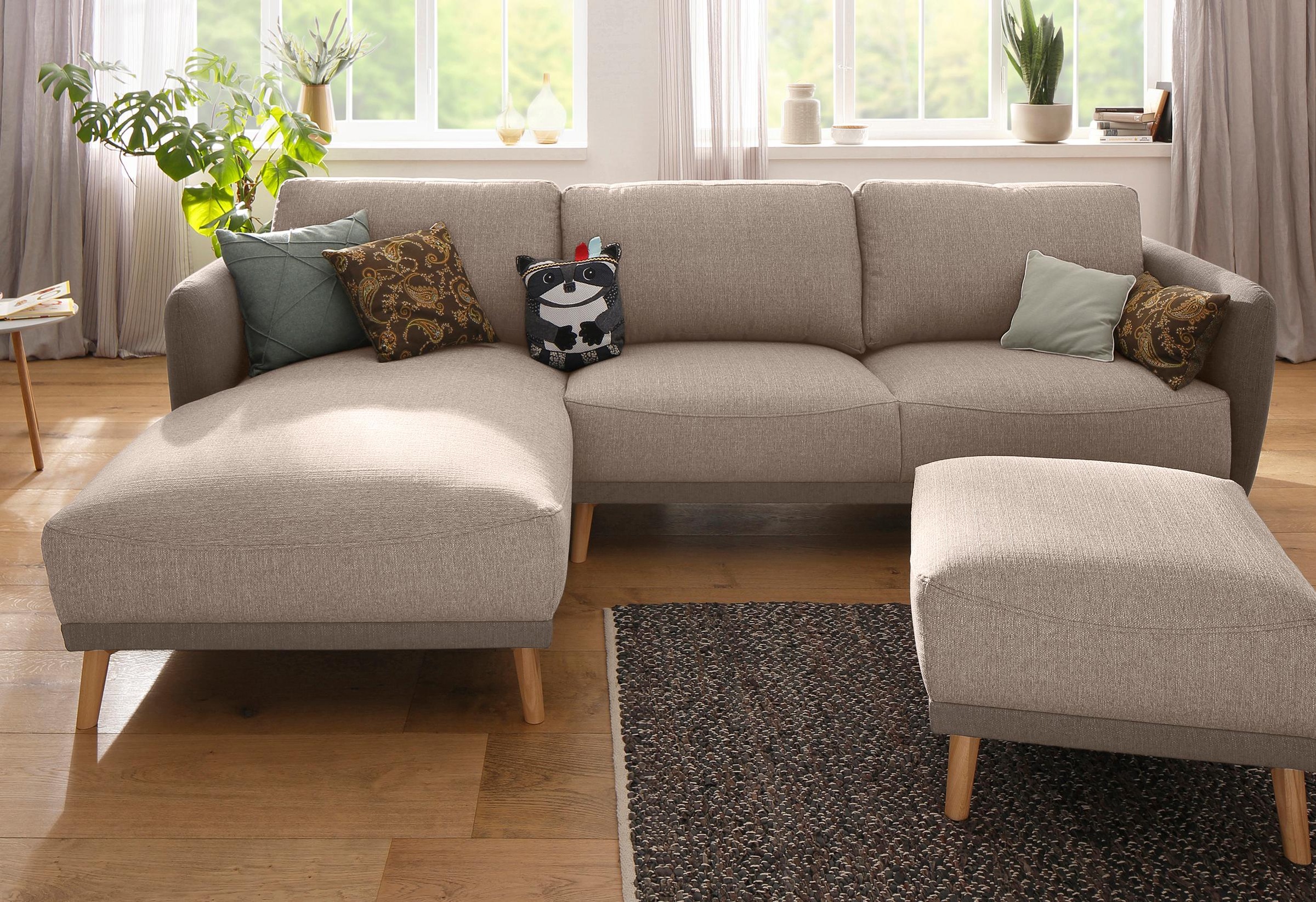 Image of Home affaire Ecksofa »Ida«, mit Holzfüssen und Armlehnen-Polsterung bei Ackermann Versand Schweiz