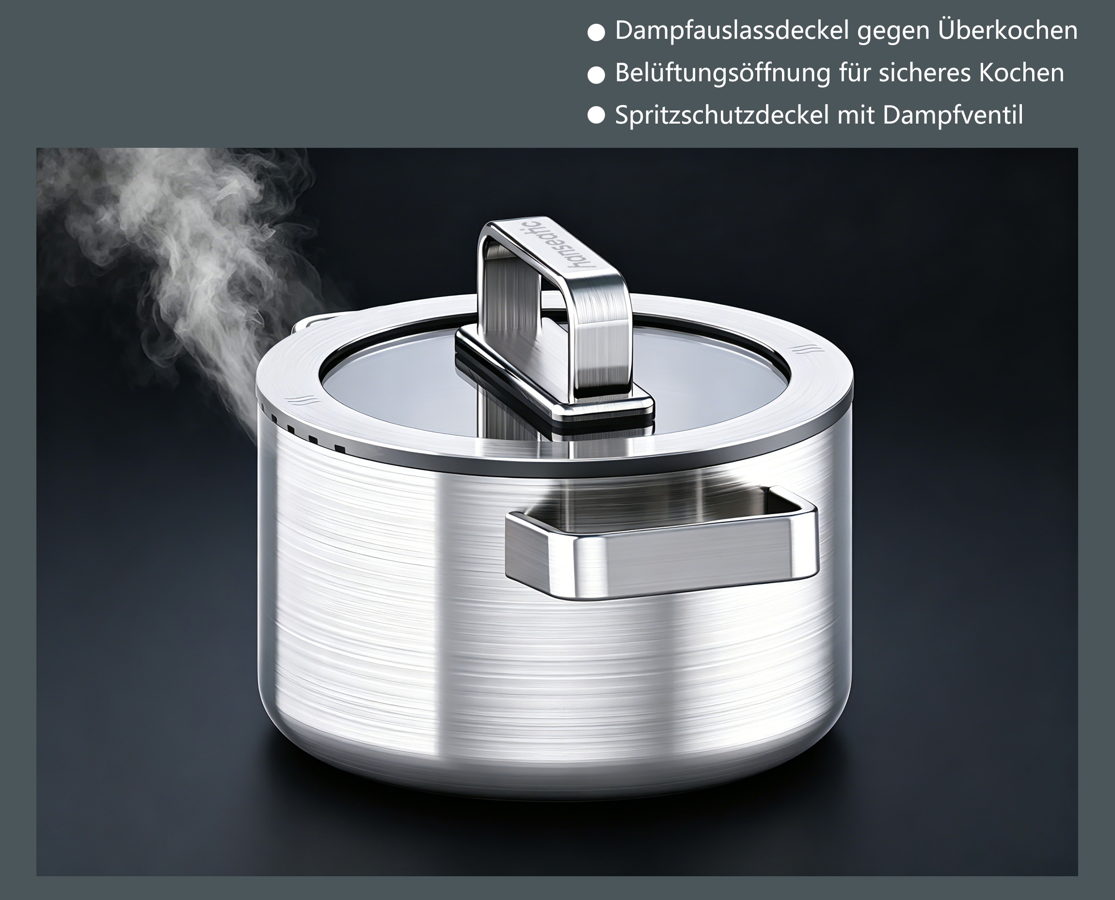 Hanseatic Kochtopf »PREMIUM« 1 tlg. Edelstahl