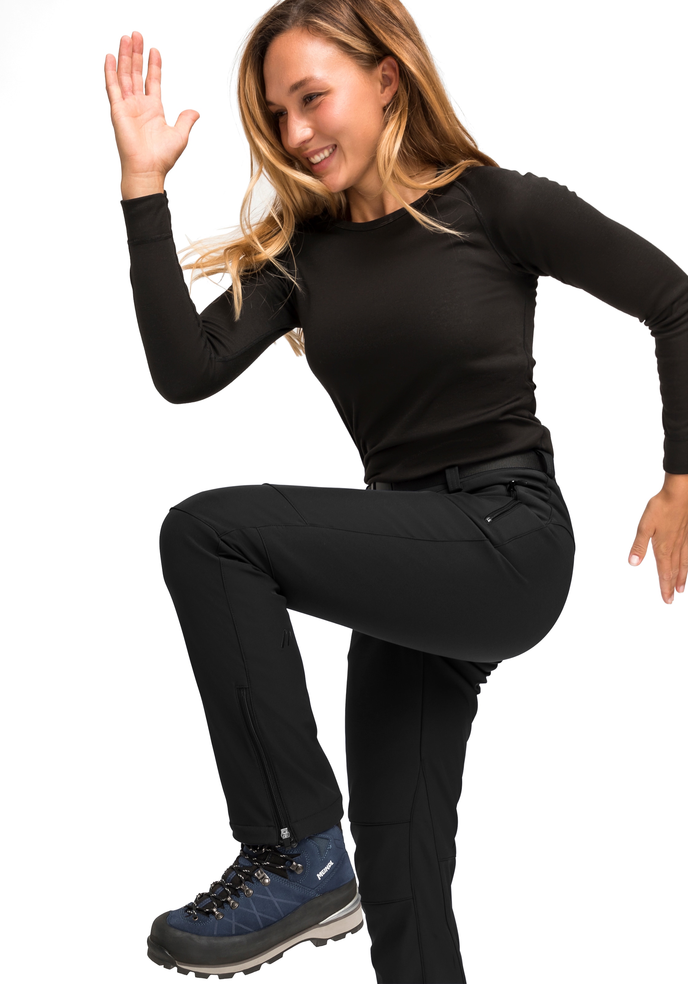 Maier Sports Pantalon fonctionnel »Tech Pants W«  pantalon softshell chaud, élastique et coupe-vent