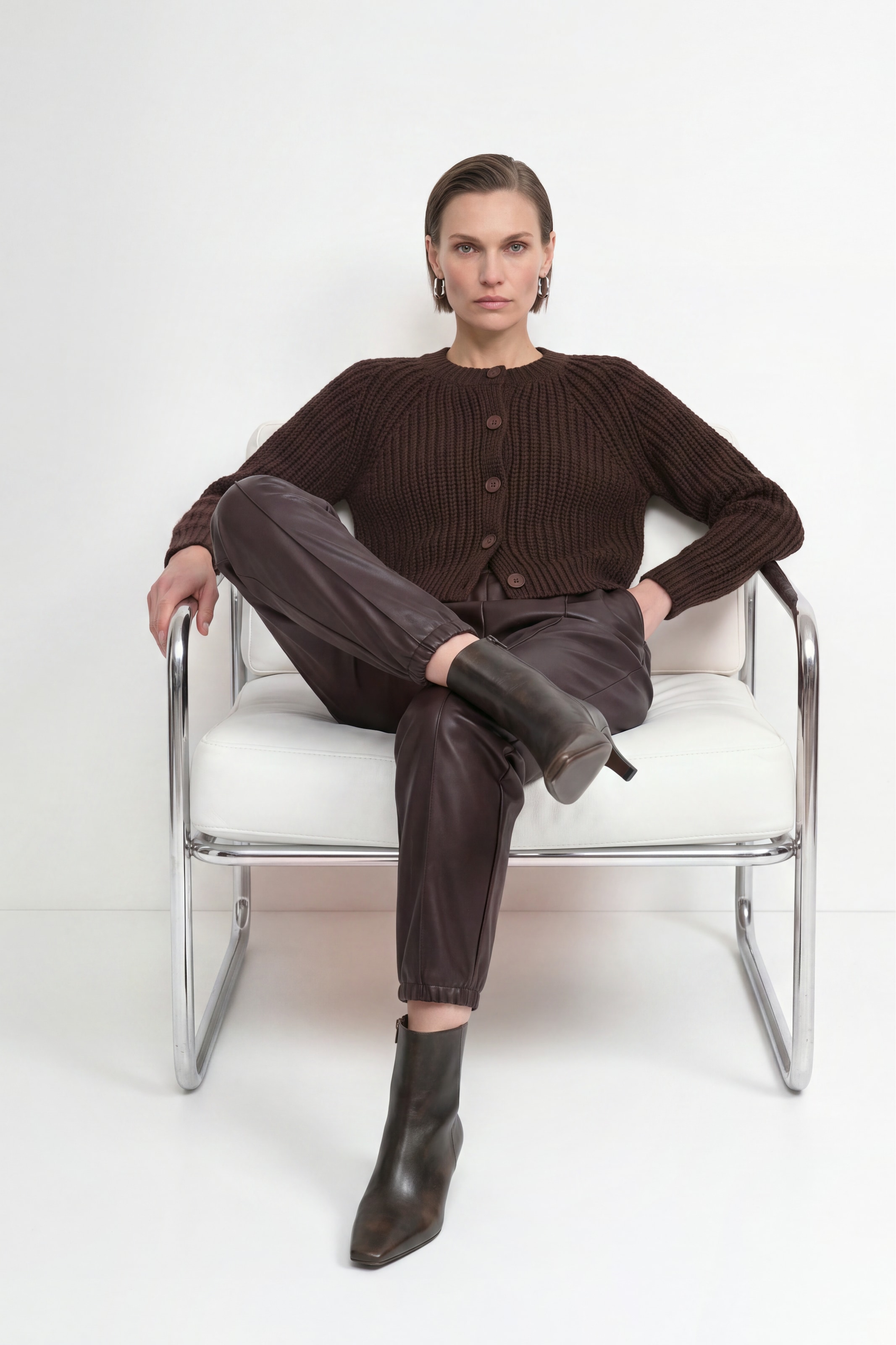 RICHROYAL Strickjacke mit Alpaka, Regular fit mit Rundhalsausschnitt