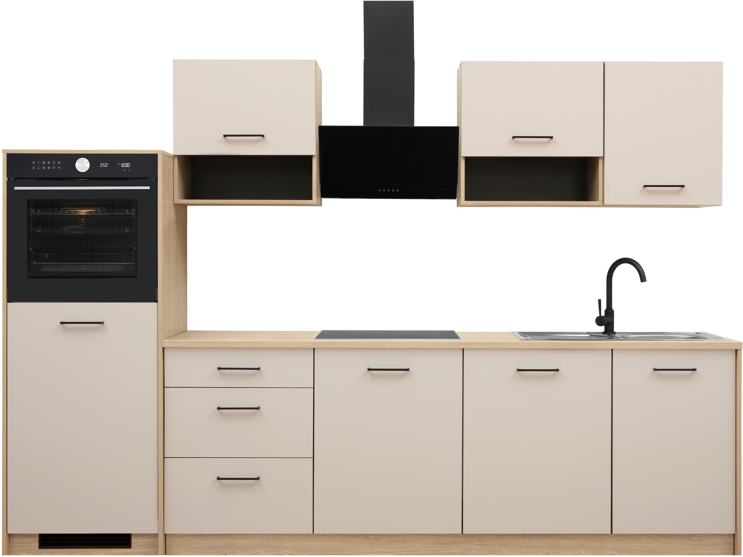Image of KOCHSTATION Küchenzeile "KS-Kolari, Küchenblock Made in Germany" Breite 290 cm, wahlweise mit Hanseatic-E-Geräten