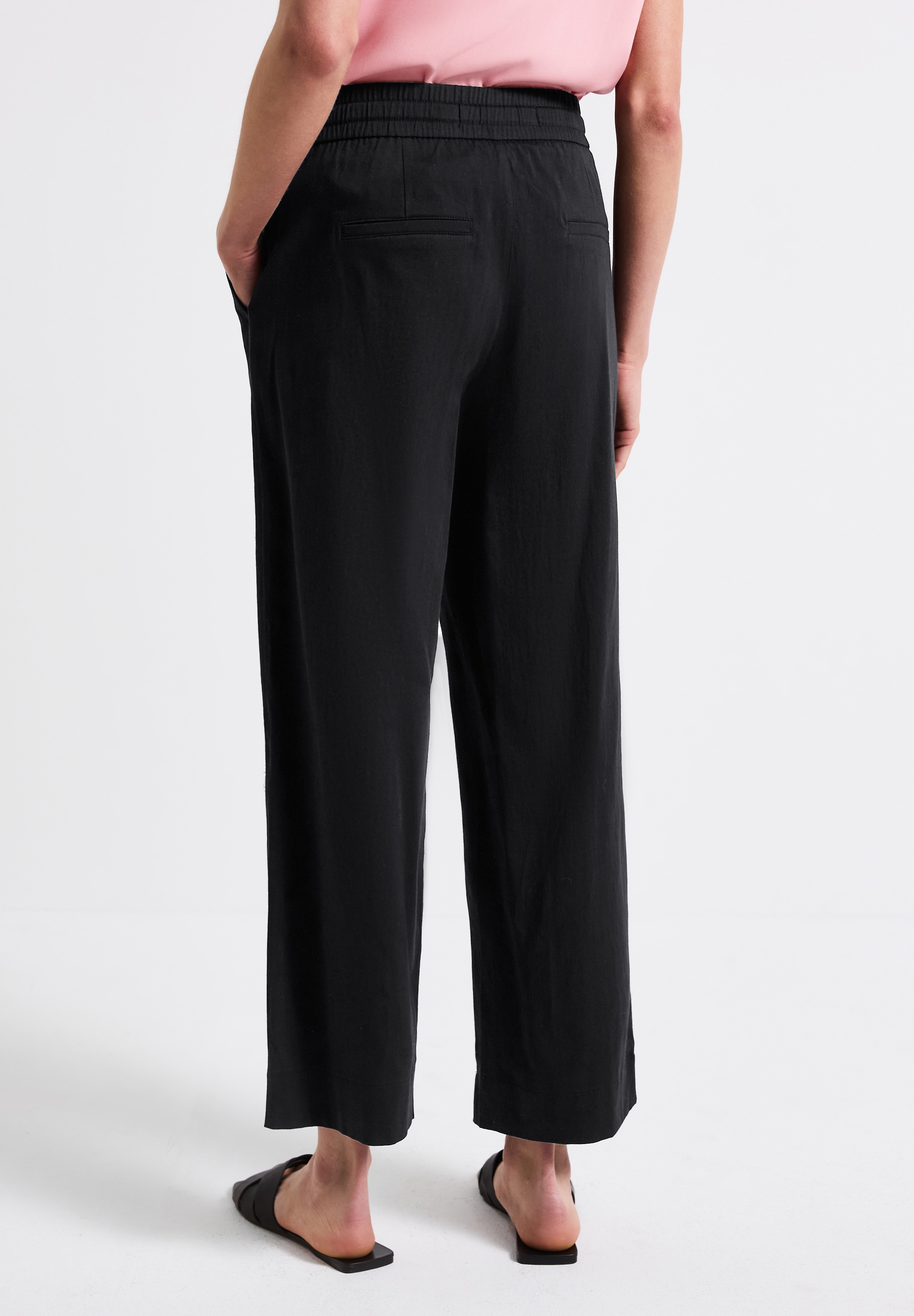 STREET ONE Stoffhose, Sommerhose mit elastischem Bund