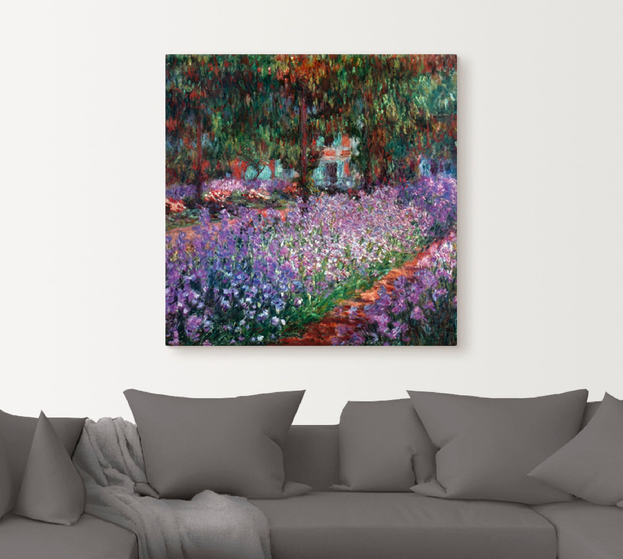 Artland Wandbild »Der Garten des Künstlers bei Giverny«, Garten, (1 St.), als Alubild, Outdoorbild, Leinwandbild in verschied. Grössen