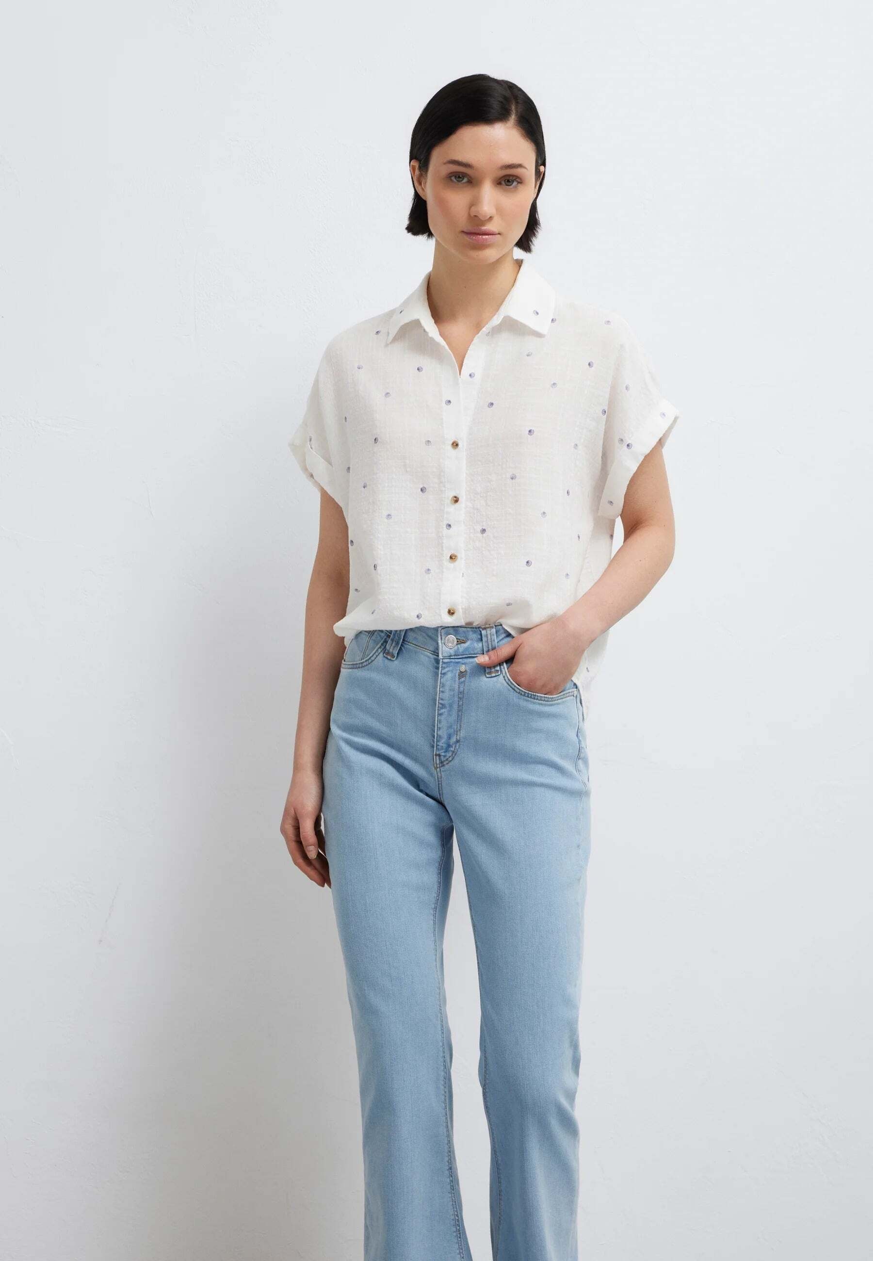 Mavi Kurzarmbluse »Mavi Kurzarmbluse Short Sleeve Woven«