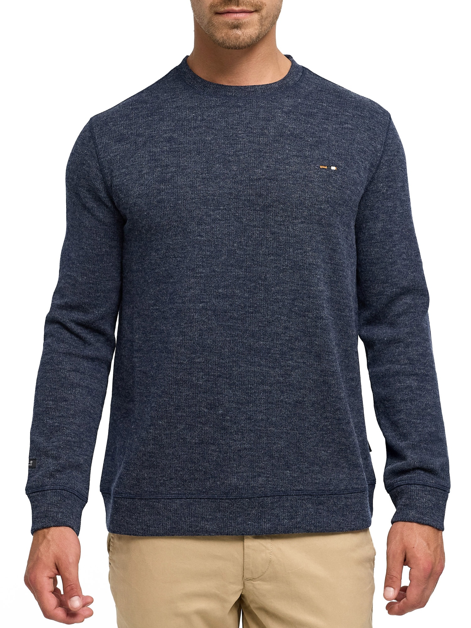 Indicode Sweat-shirt »INDorburn O-Neck«, Materialmix, regular fit
