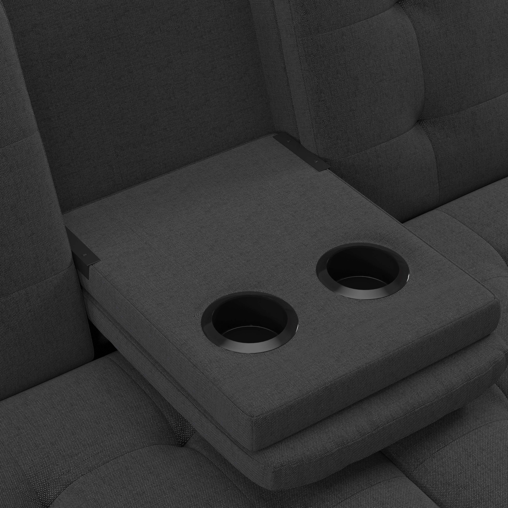 Dorel Home Canapé-lit »MAINE, Kinosofa mit Relax- und Bettfunktion, 2 Getränkehalter,« Liegefläche 190 x 110 cm, Webstoff und Kunstleder