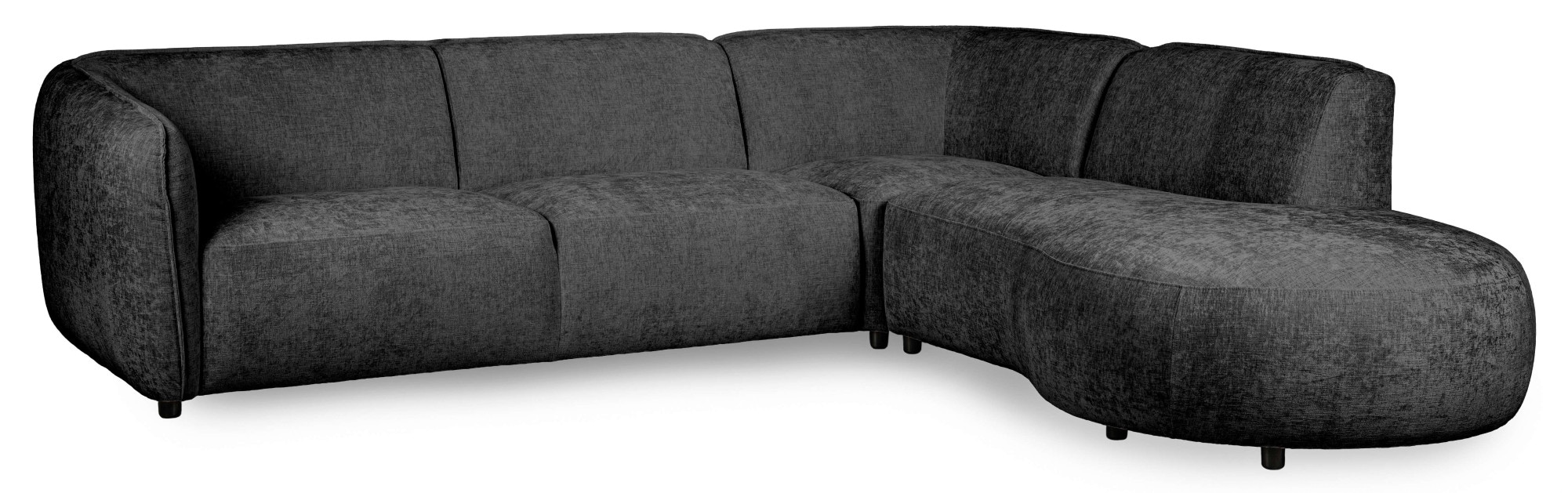 Home affaire Ecksofa »OSTRUP Rundsofa, L-Form, Naturtöne, Boucle oder Chenille« Breite 273 cm, organische Form mit sanften Rundungen