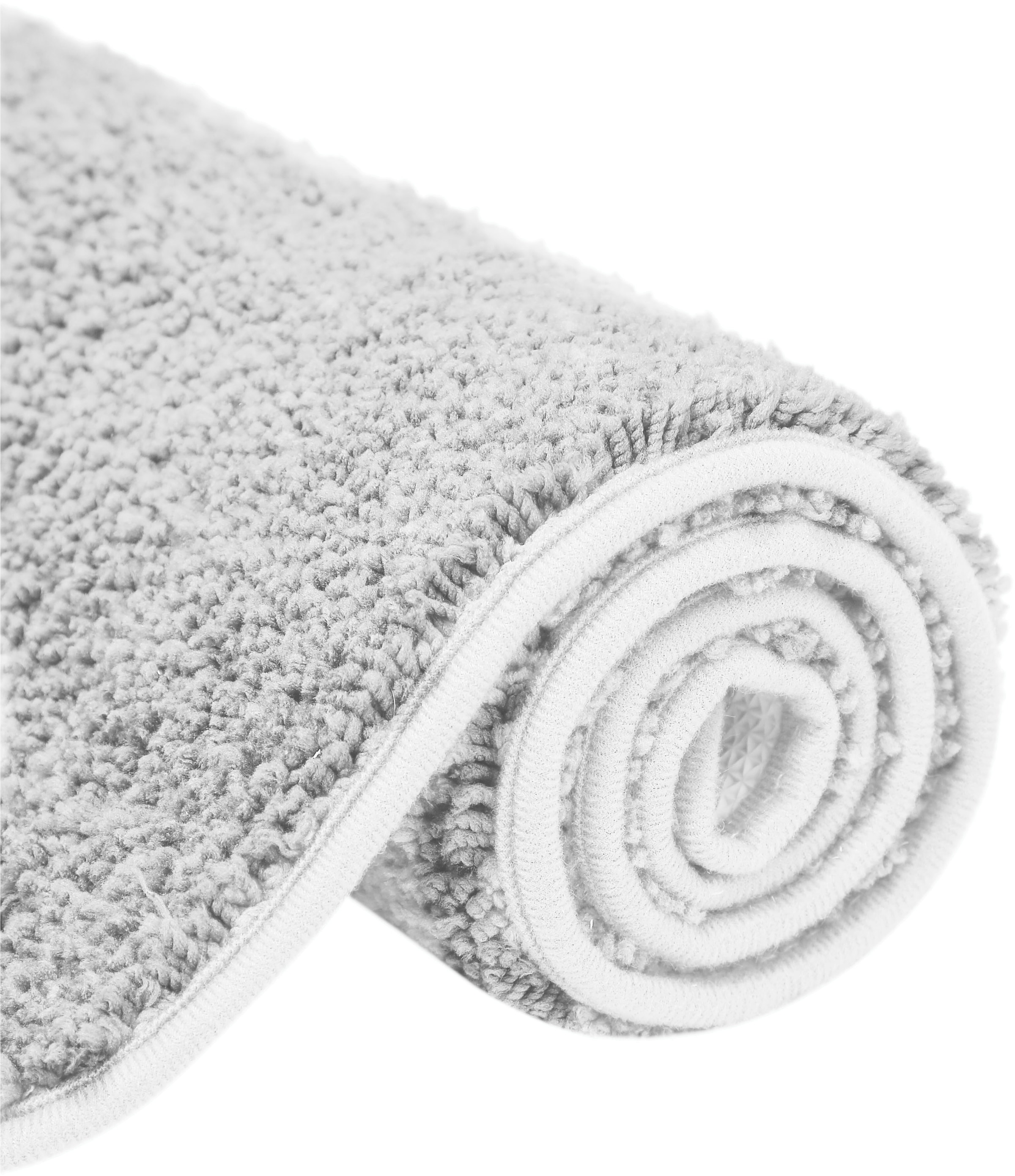 my home Badematte »Regona, Badteppich, Badvorleger, Badezimmer Teppich«, rutschhemmend beschichtet, fussbodenheizungsgeeignet-schnell trocknend-strapazierfähig, Uni Farben, besonders weich, als rechteckig und halbrund erhältlich